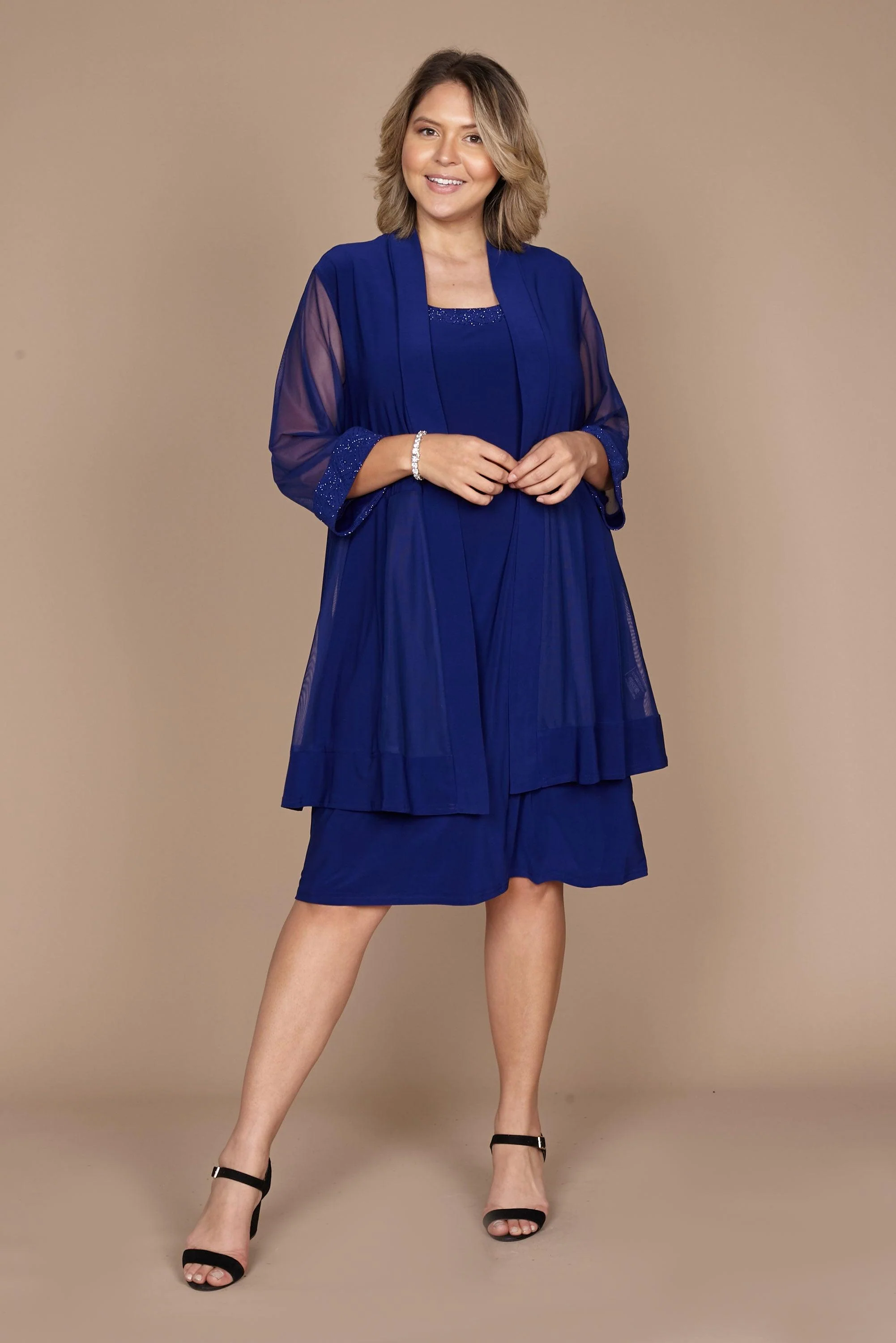 R&M Richards 8271P Short Formal Petite Jacket Dress