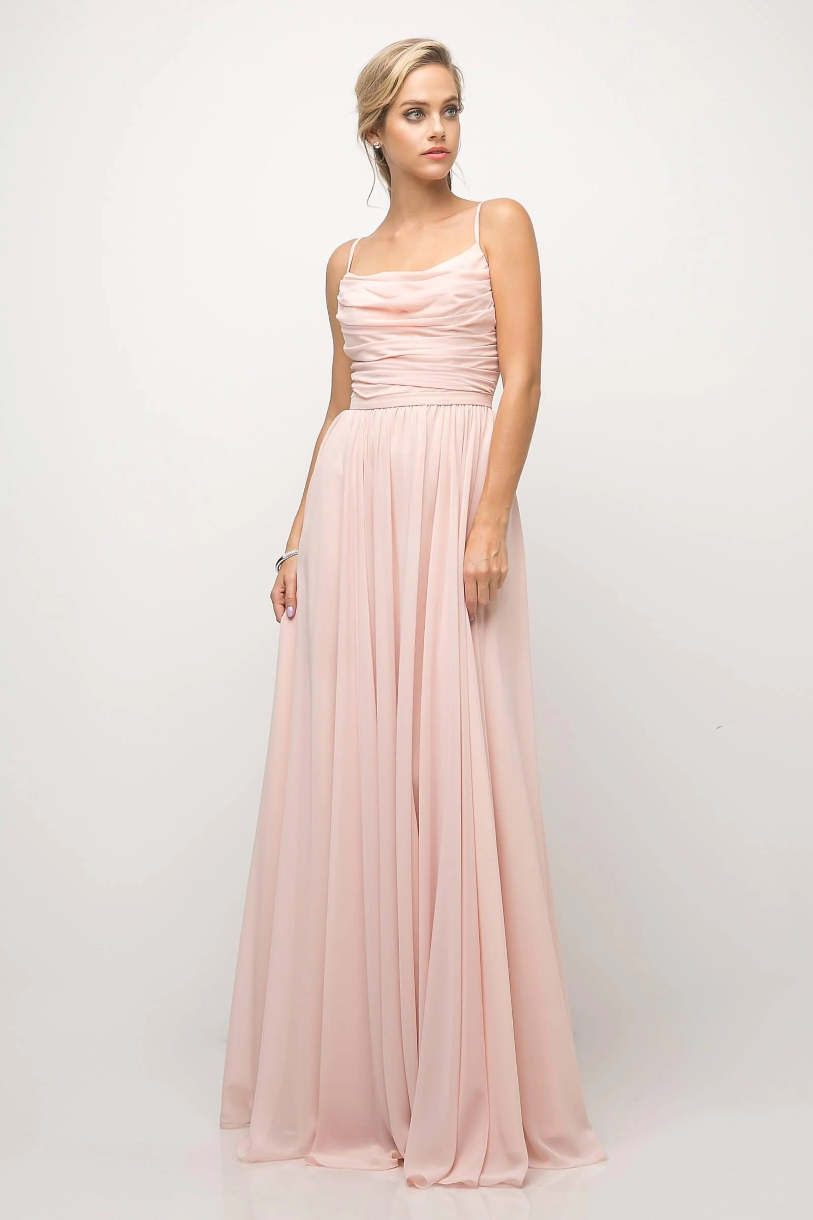 Cinderella Divine UR136 Long Formal Sleeveless Chiffon Prom Gown