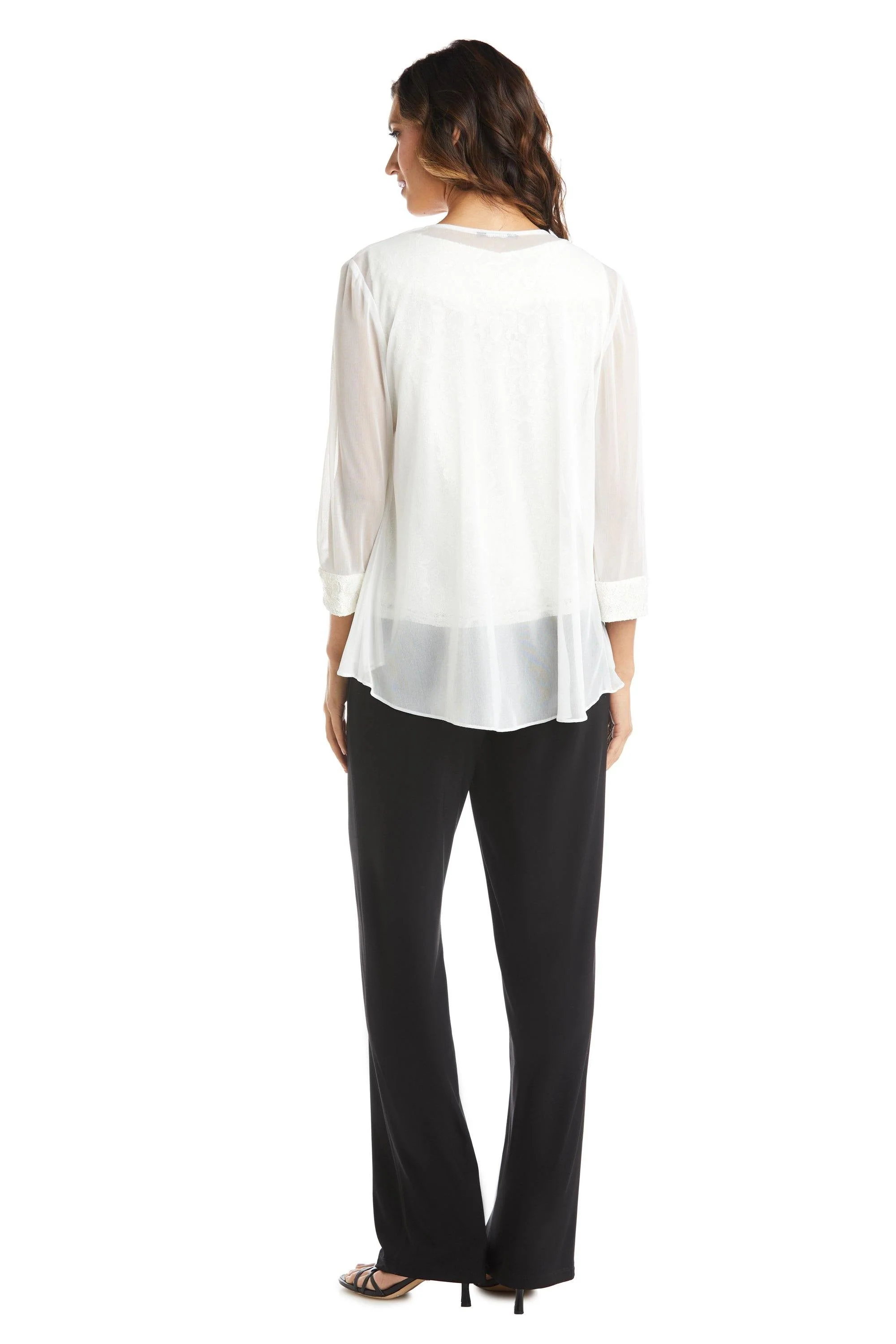 R&M Richards 5988 Two Piece Set Beaded Top