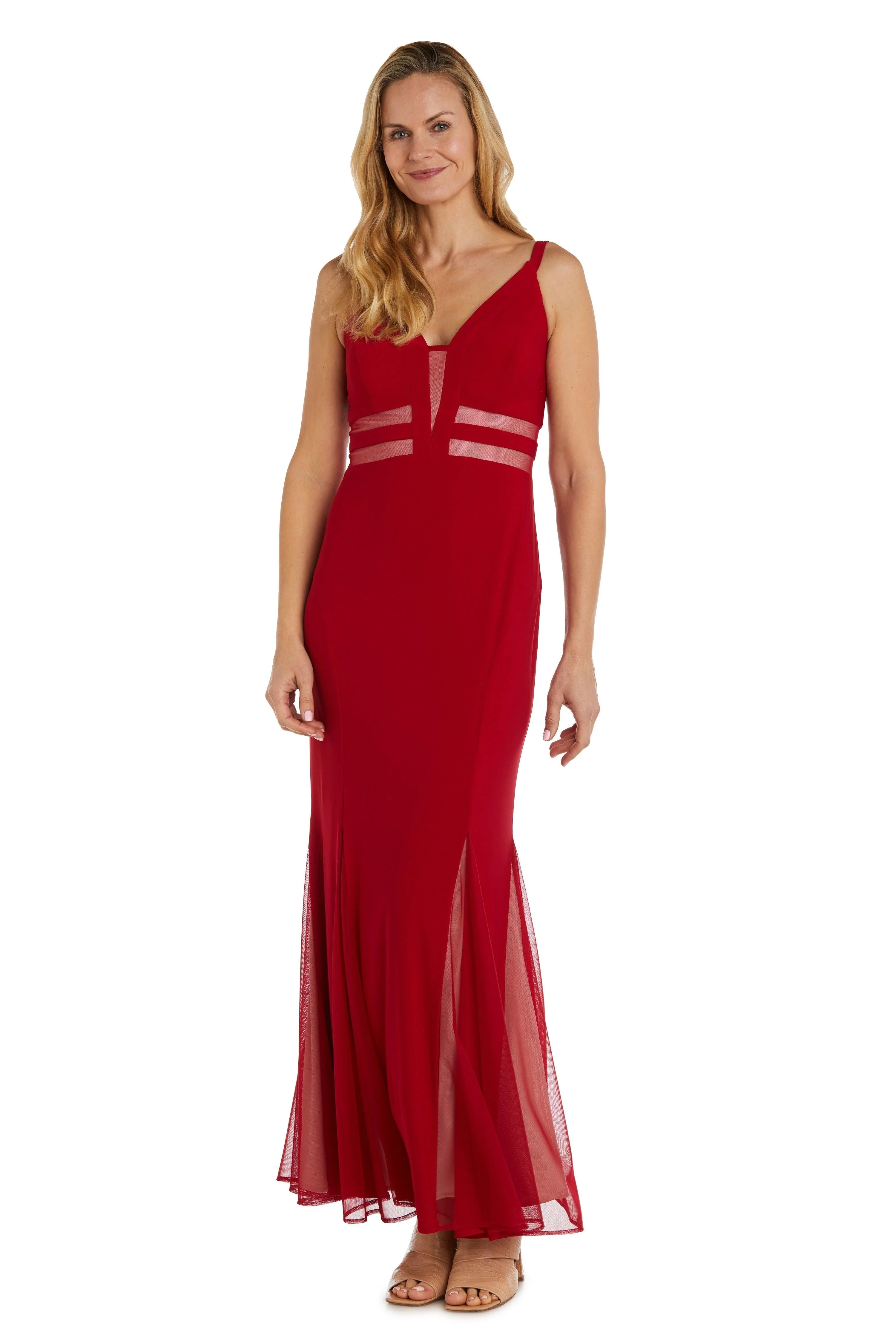 Nightway Long Formal Fitted Evening Dress 22033