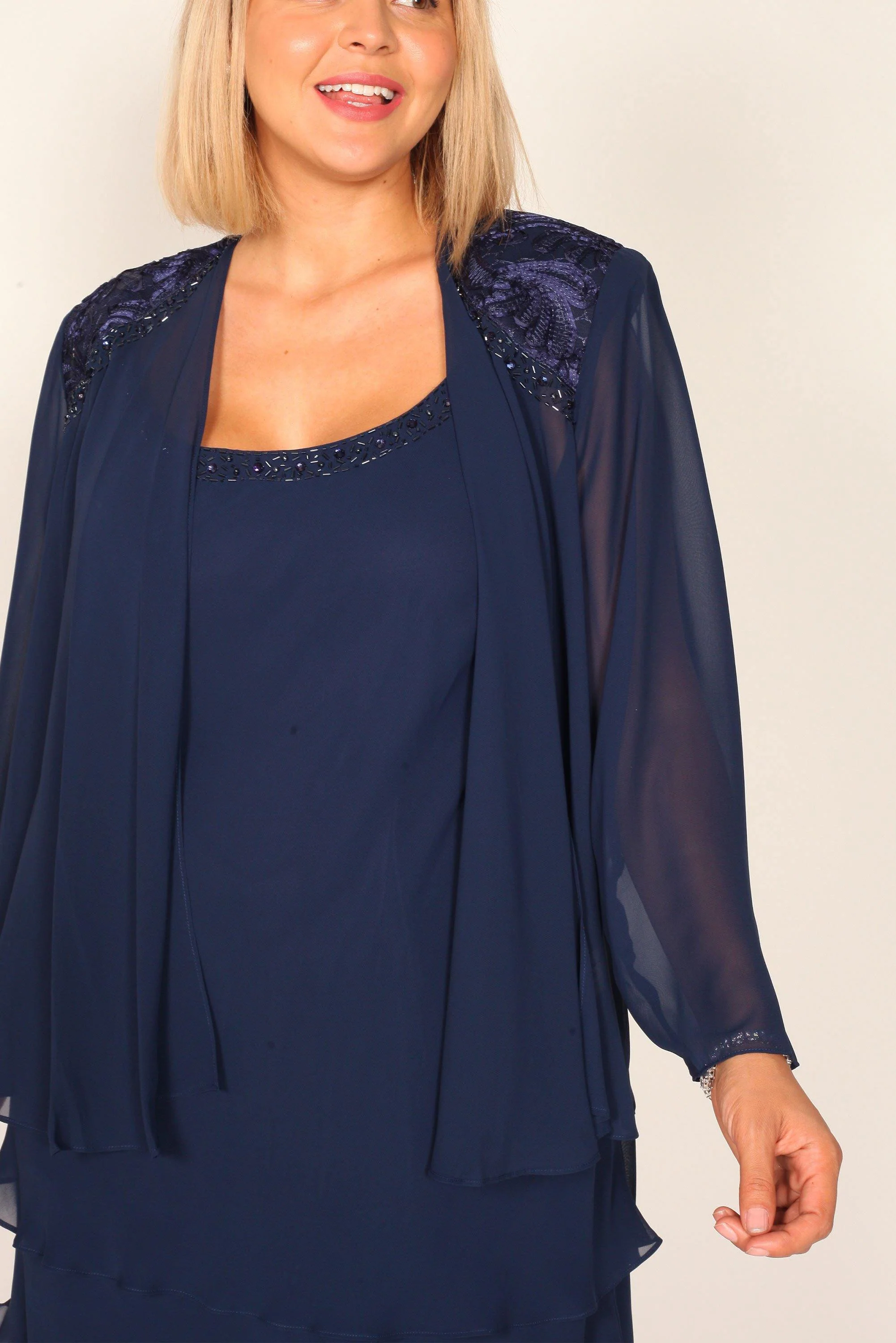 SL Fashions 622372 Short Mother of the Bride Dress