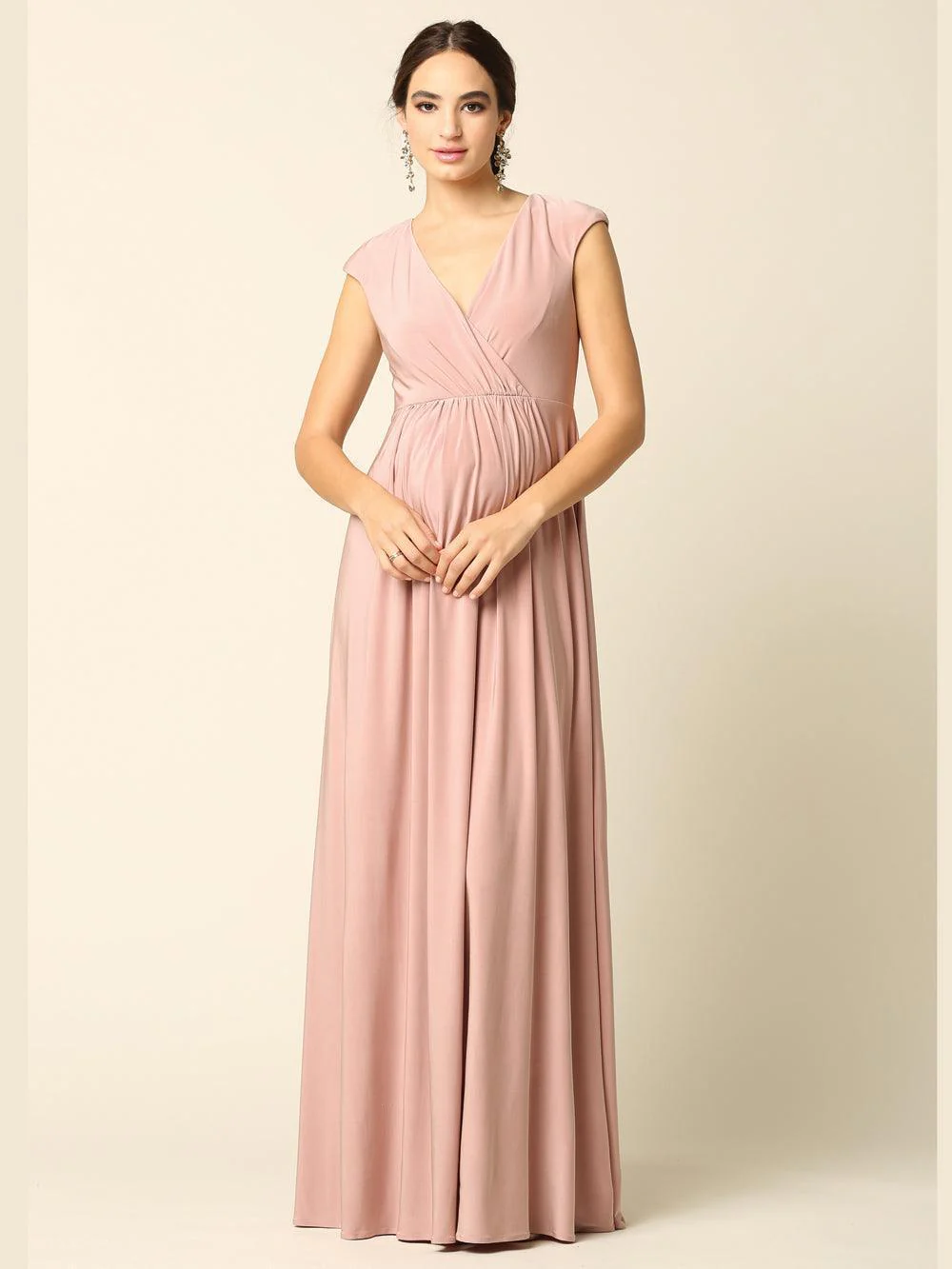 Mother of the Bride Long V Neck Formal Dress Sale