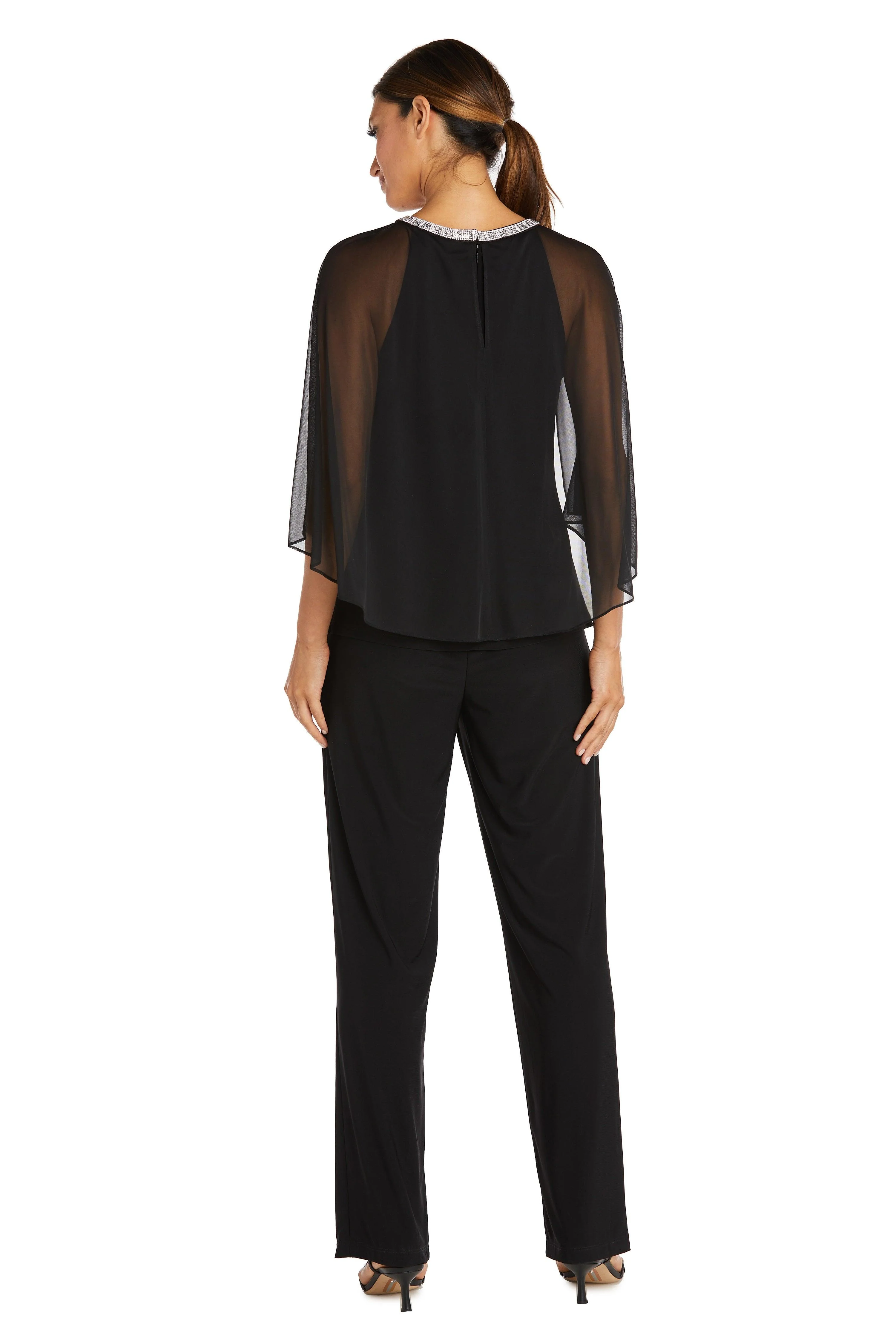 R&M Richards 9144 Formal Chiffon Capelet Top