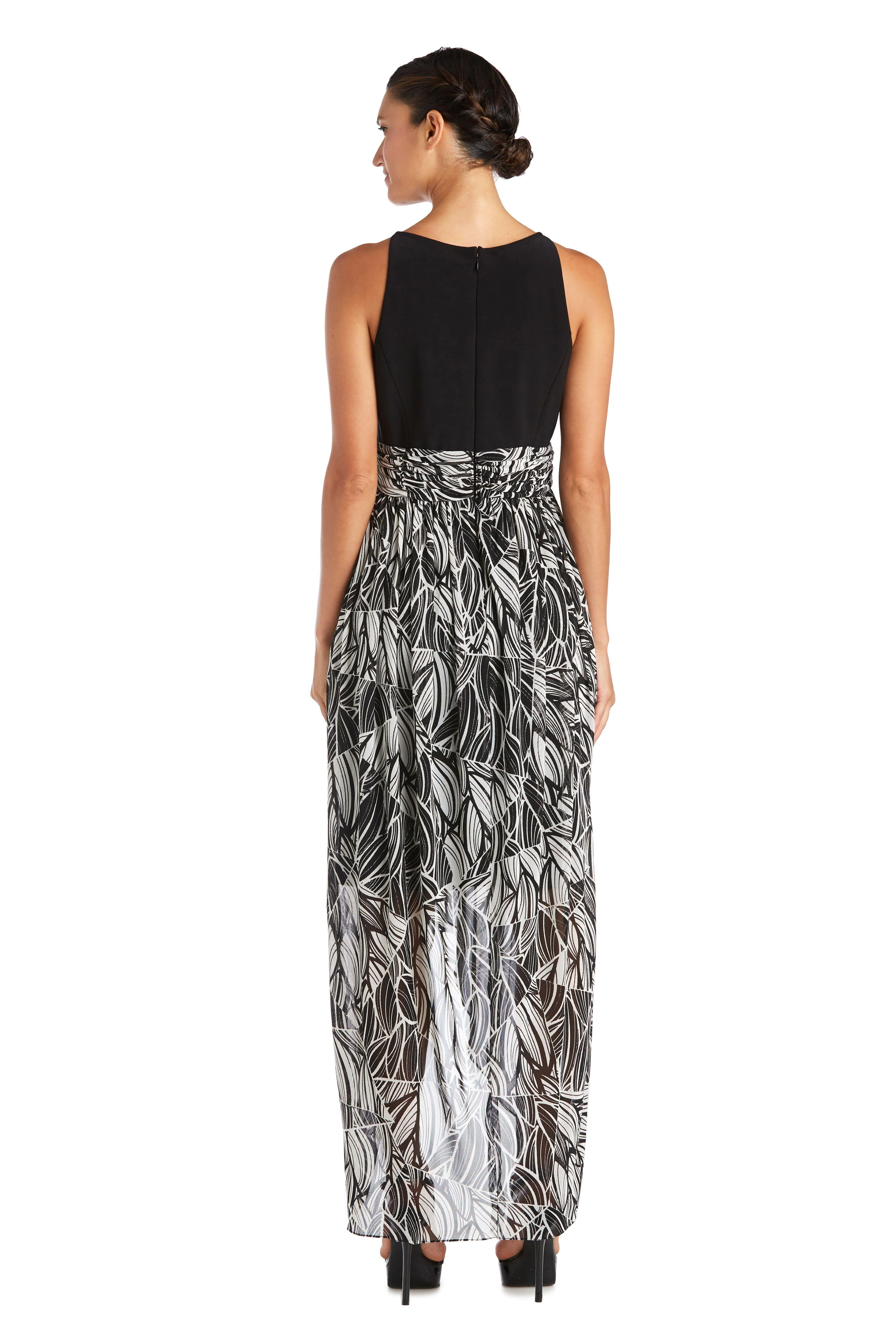 R&M Richards 7215 High Low Floral Print Dress