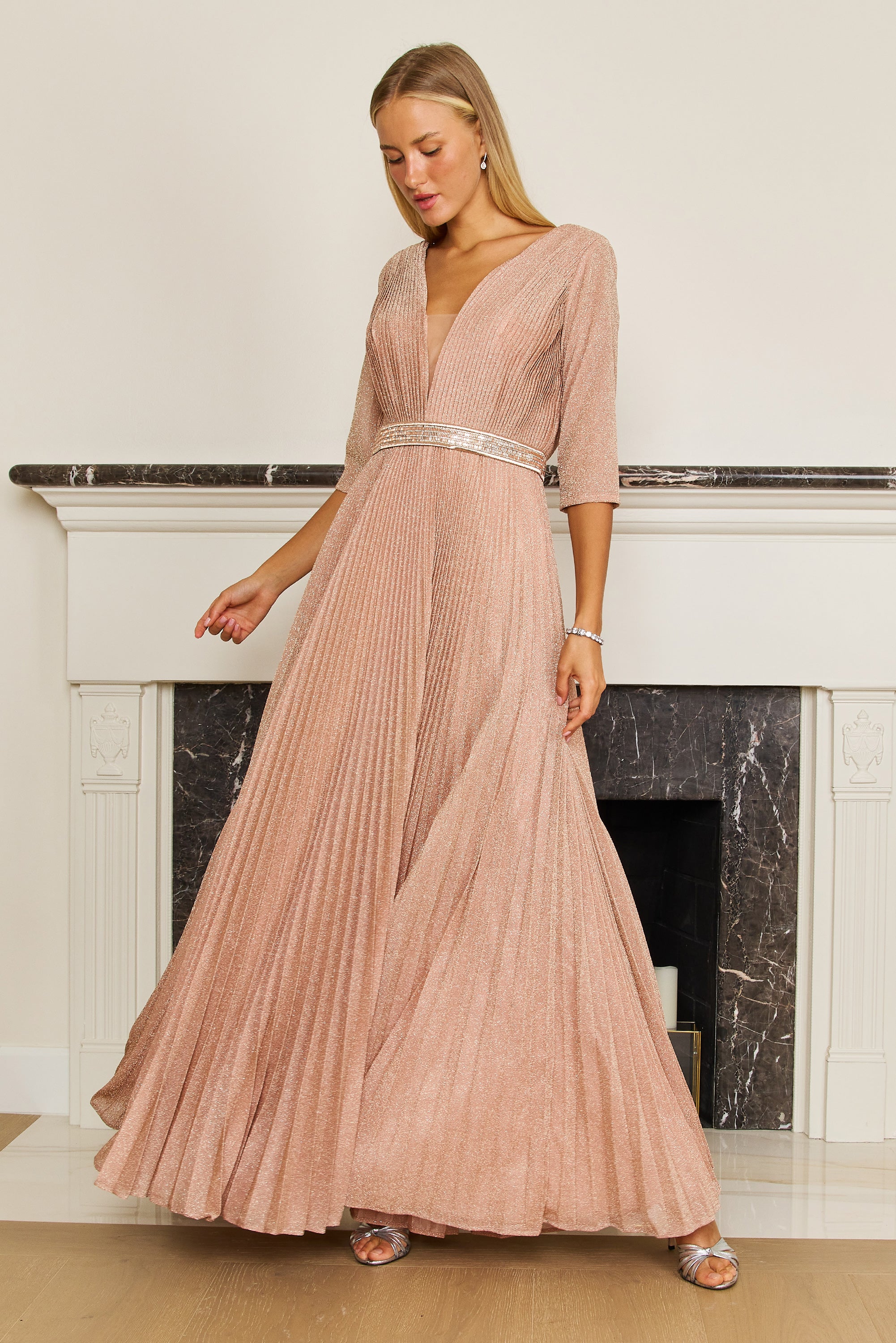 Dylan & Davids Long Sleeve Formal Evening Dress