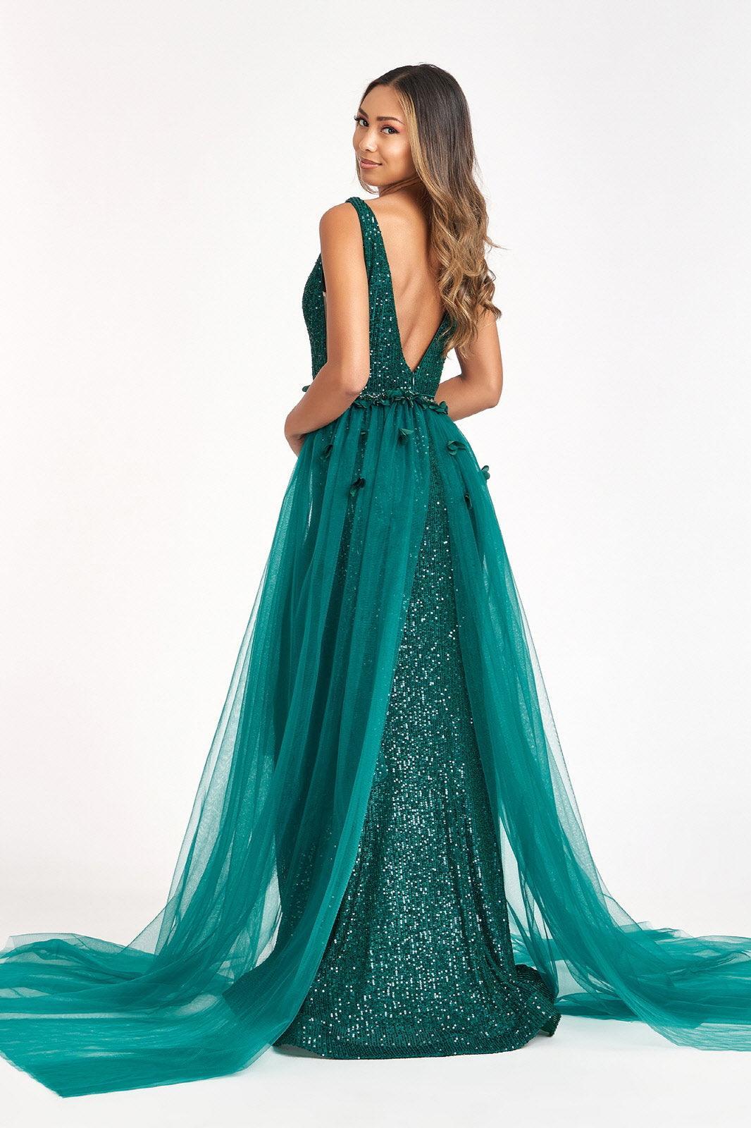 Sequined Sleeveless Long Evening Dress Sale