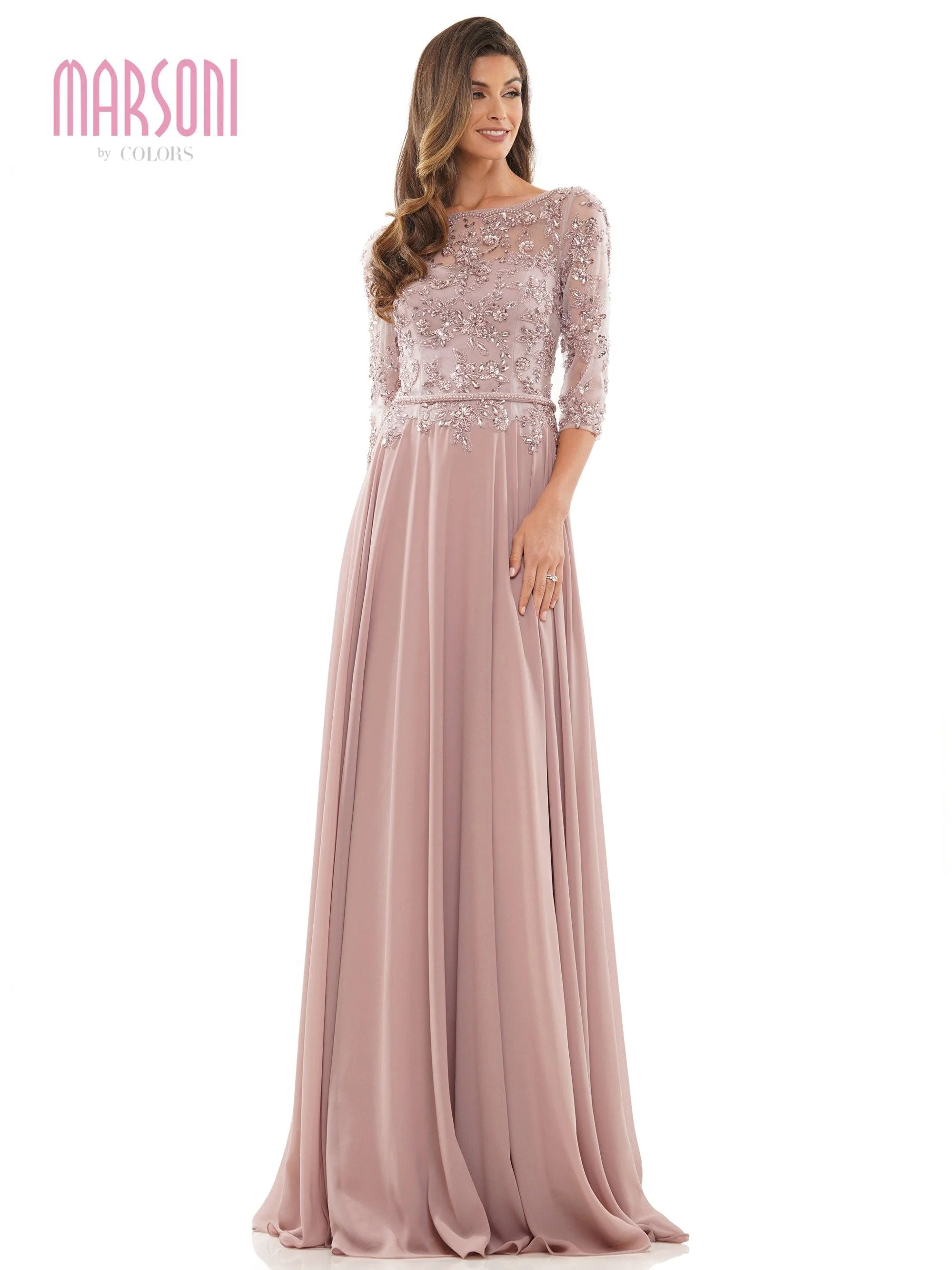 Marsoni Mother of the Bride Long Chiffon Dress Sale