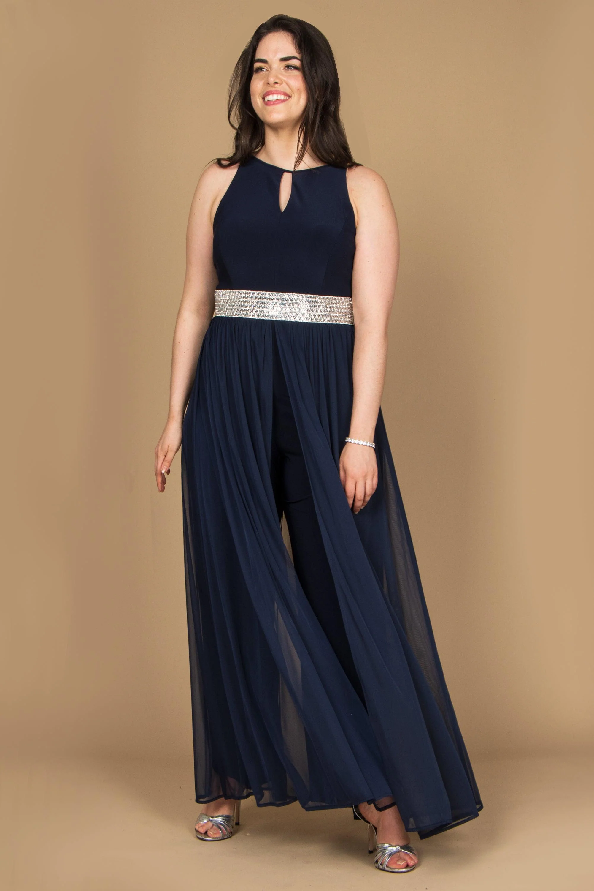 R&M Richards 5375 Long Formal Pant Jumpsuit