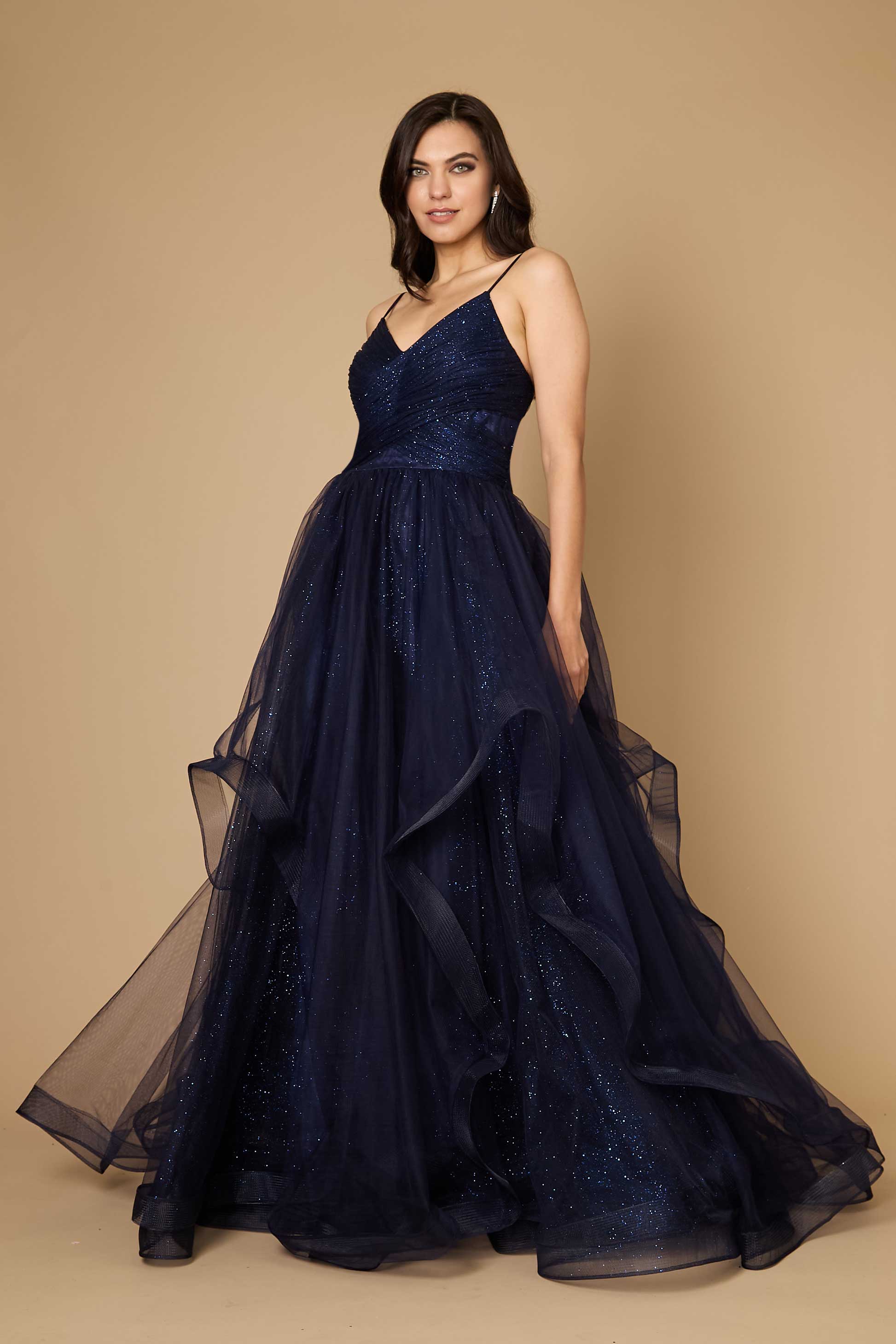 Dylan & Davids Sparkling Long Formal Ball Gown