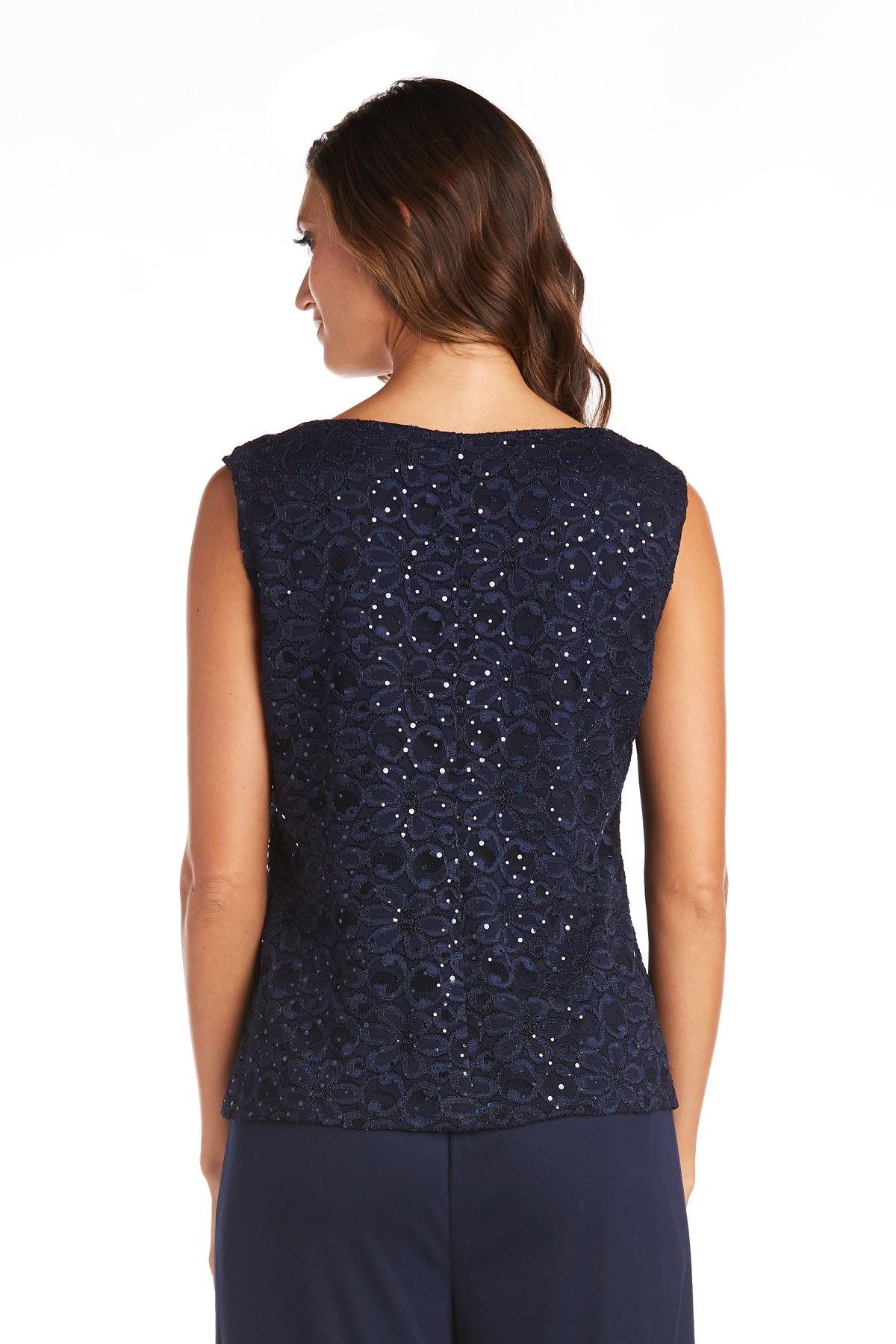 R&M Richards 5988 Two Piece Set Beaded Top