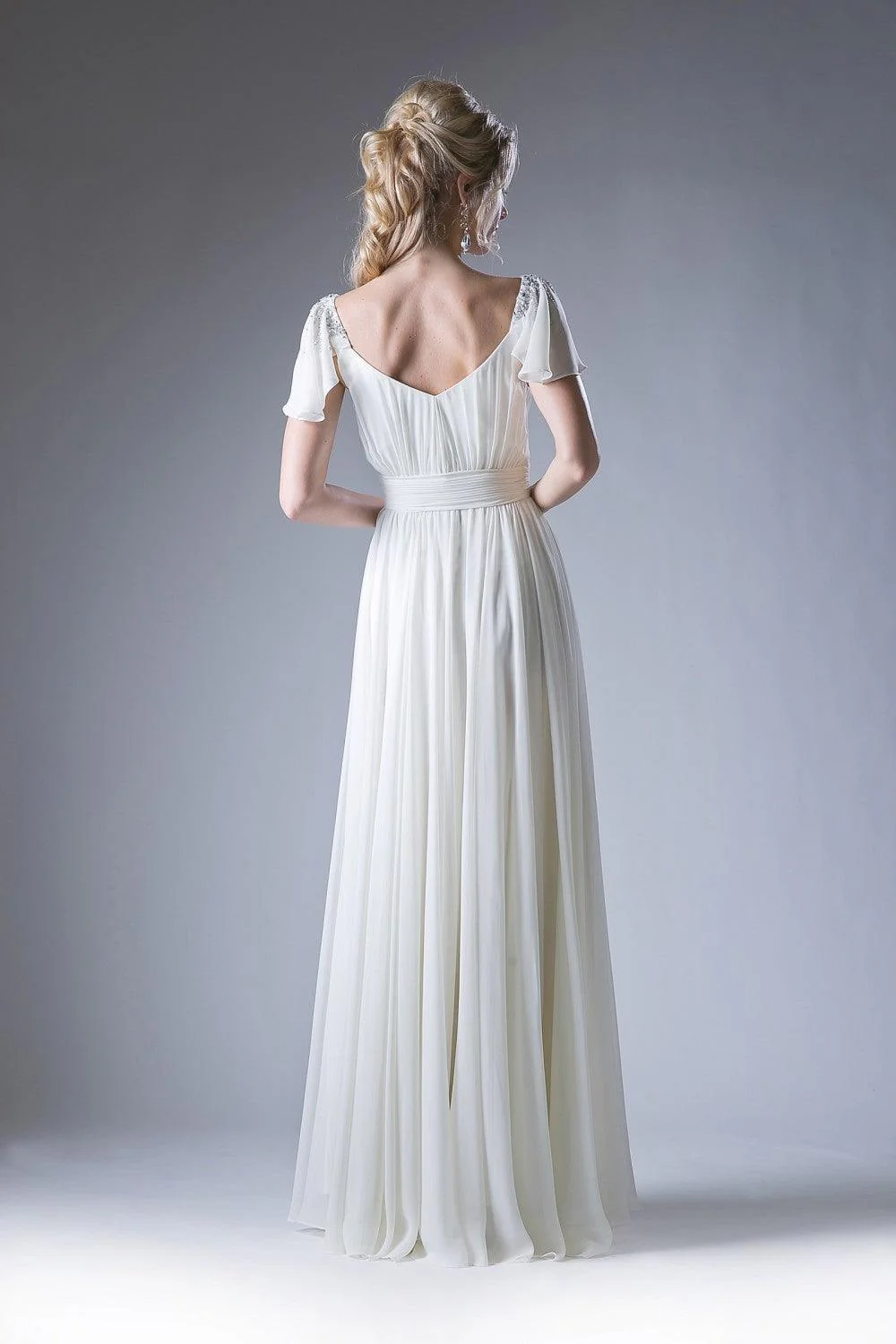 Cinderella Divine CD1002 Long Formal Dress Empire Waist Chiffon