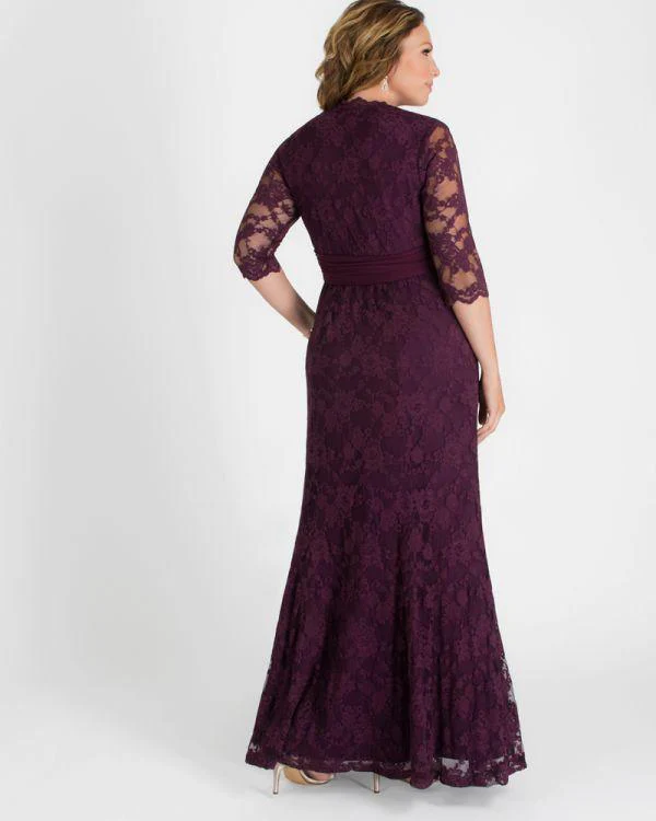 Kiyonna Screen Siren Lace Long Dress