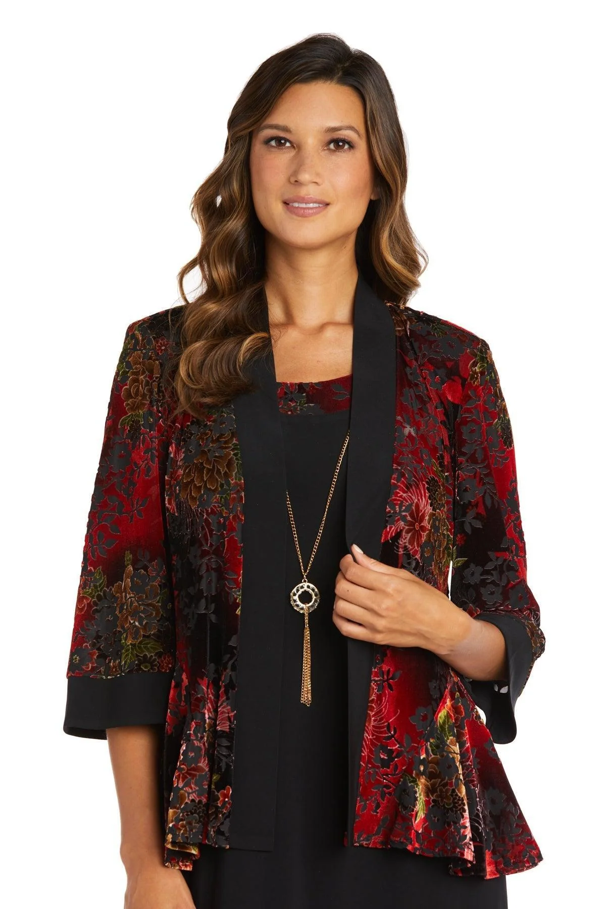 R&M Richards 7679 Short Piece Velvet Jacket Dress Sale