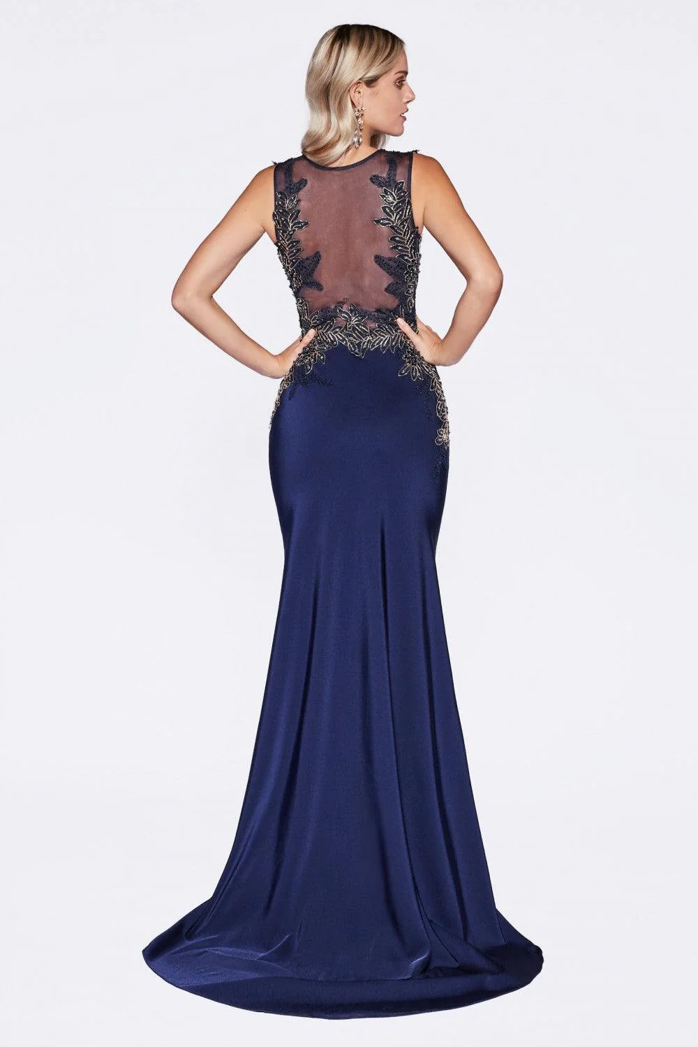 Cinderella Divine CD8912 Prom Long Dress Sleeveless Evening Gown