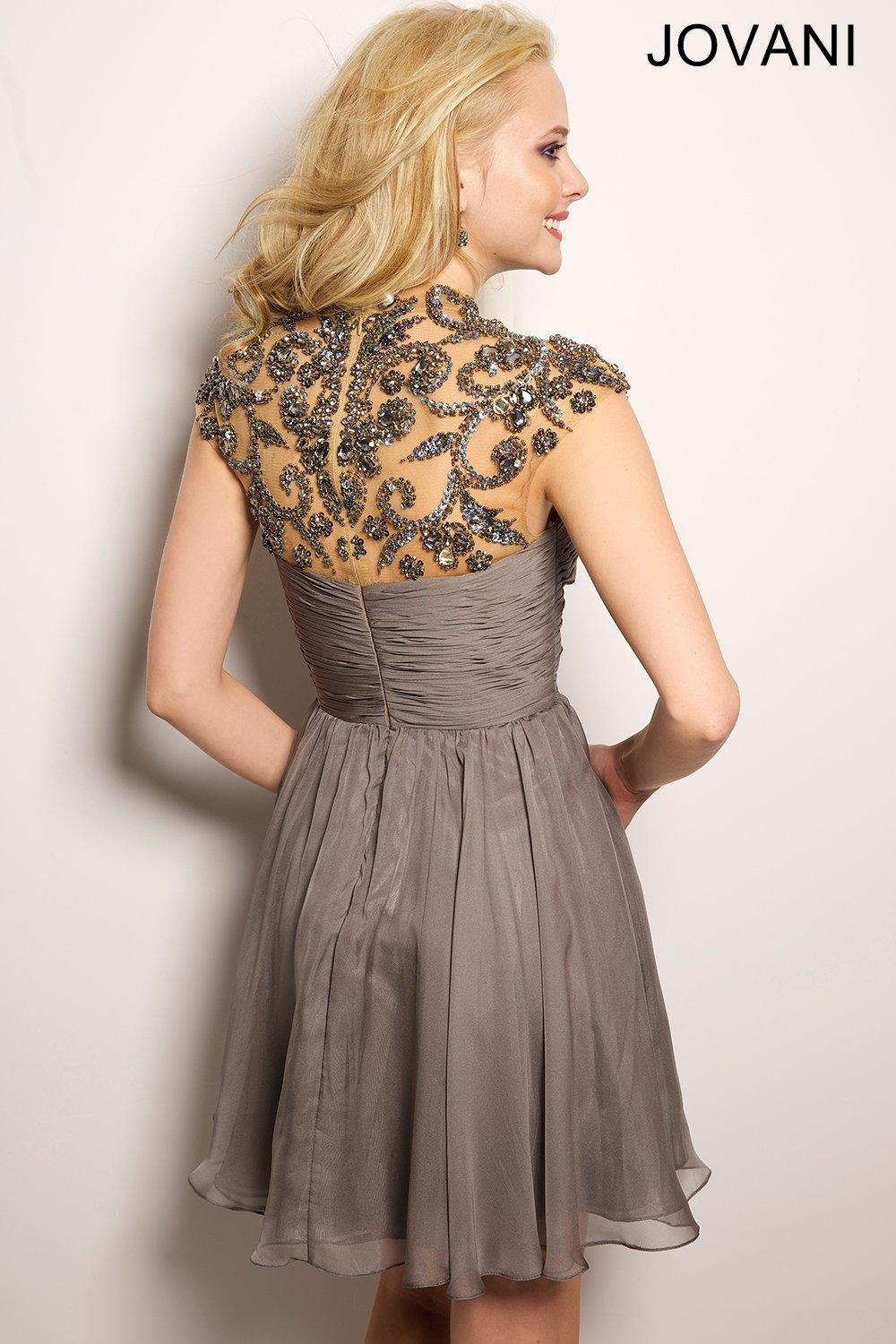 Jovani 21977 Short Homecoming Cocktail Chiffon Dress Sale