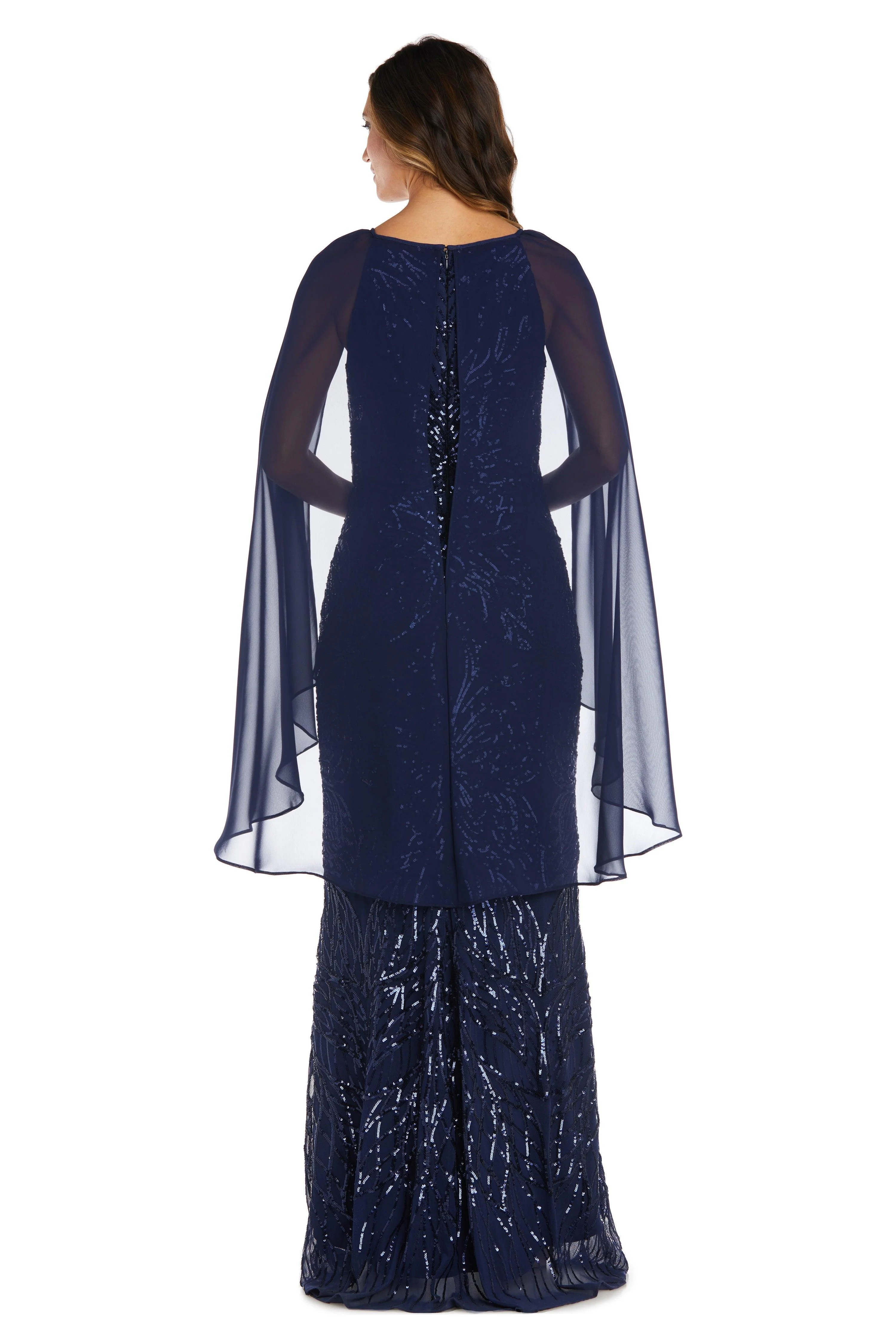 R&M Richards 9262P Long Formal Petite Dress