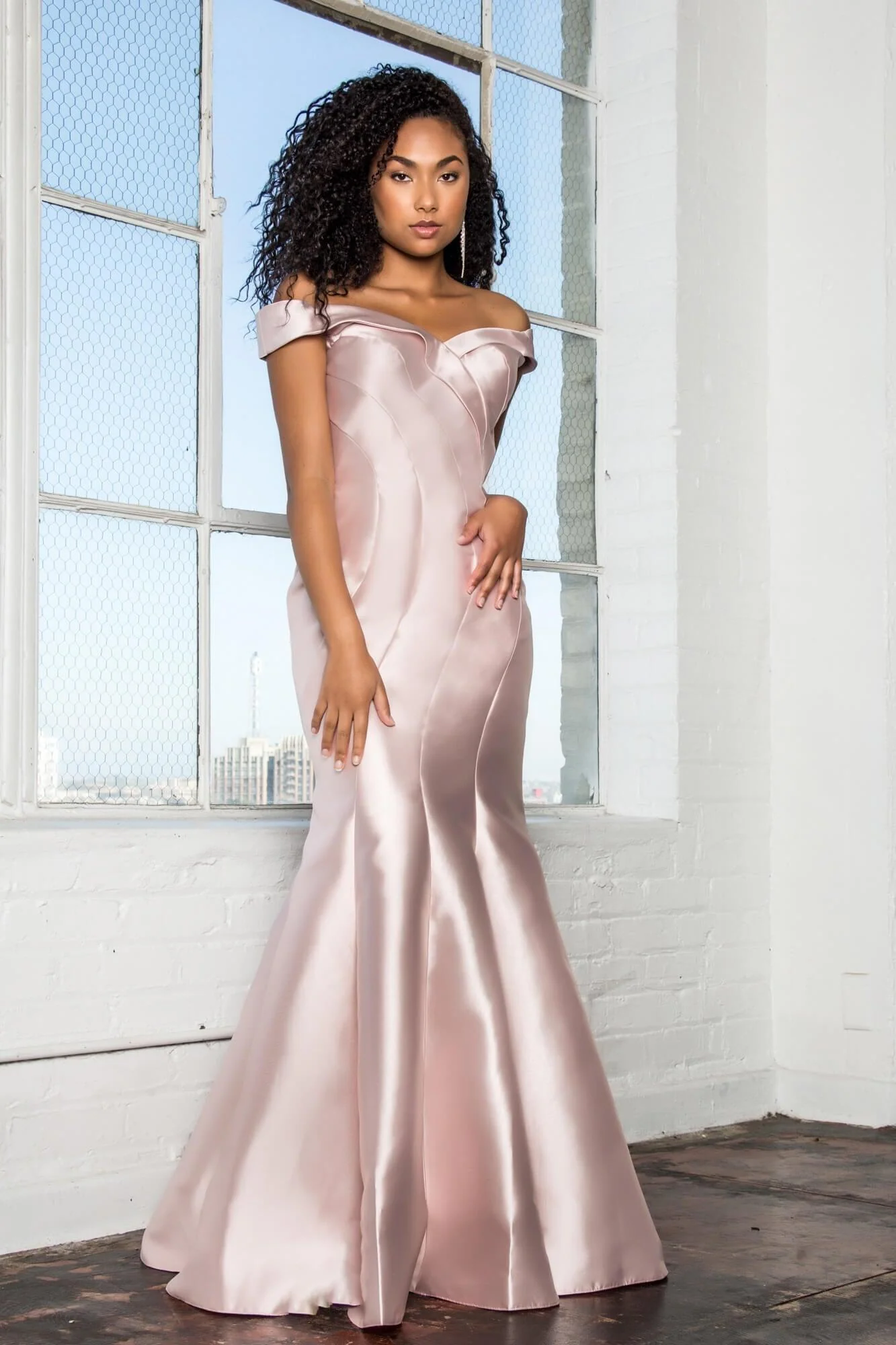 Mermaid Long Off Shoulder Prom Dress Sale