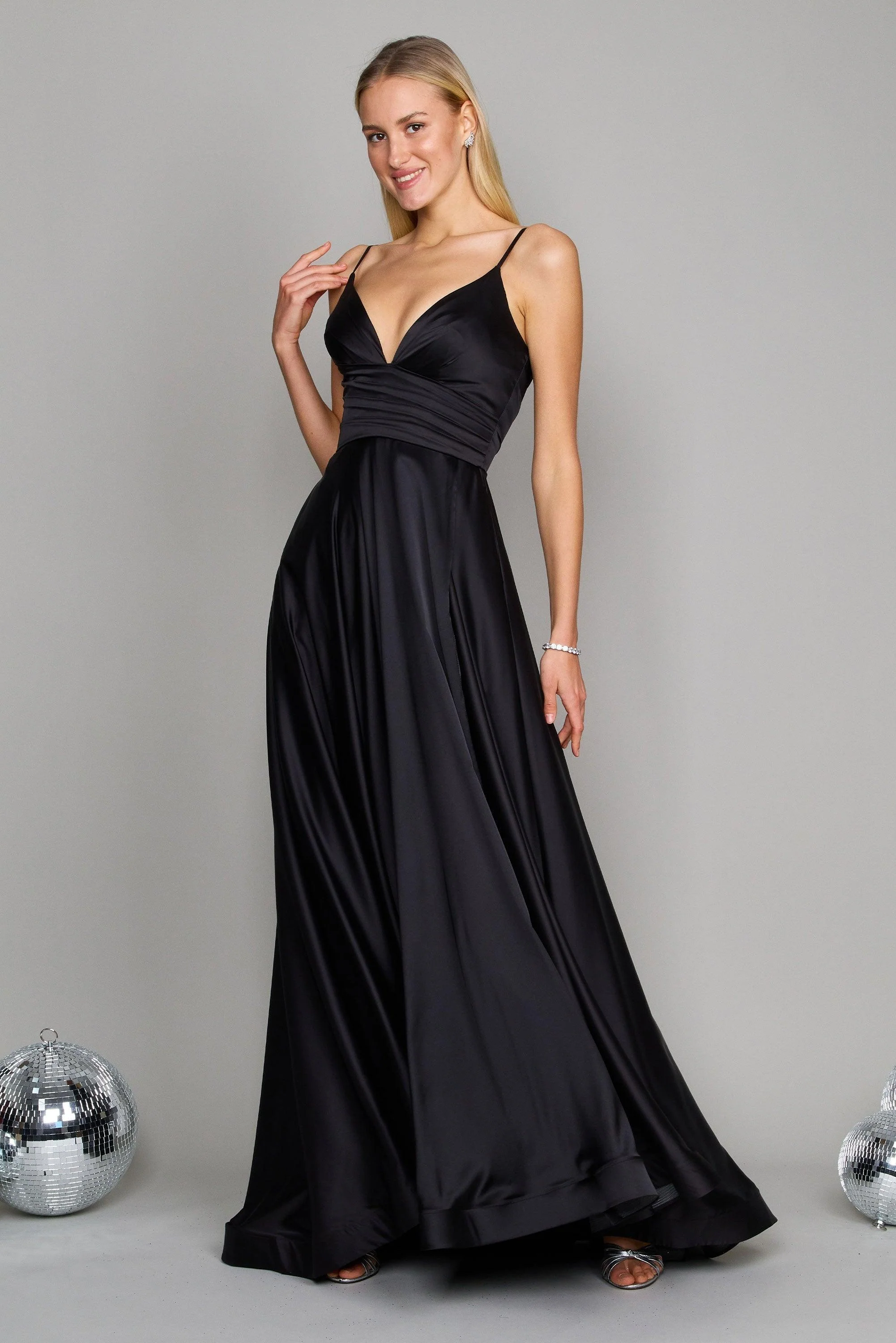 Dylan & Davids Long Spaghetti Strap Prom Formal Gown