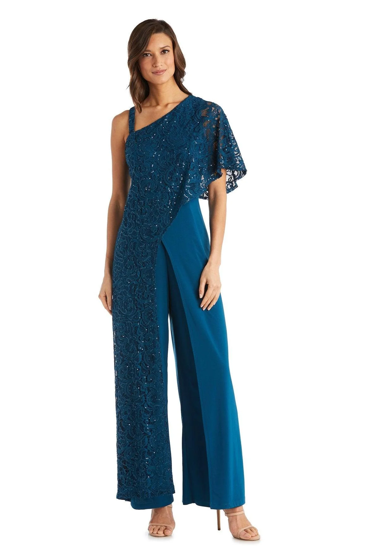 R&M Richards 3556 Asymmetric Evening Jumpsuit