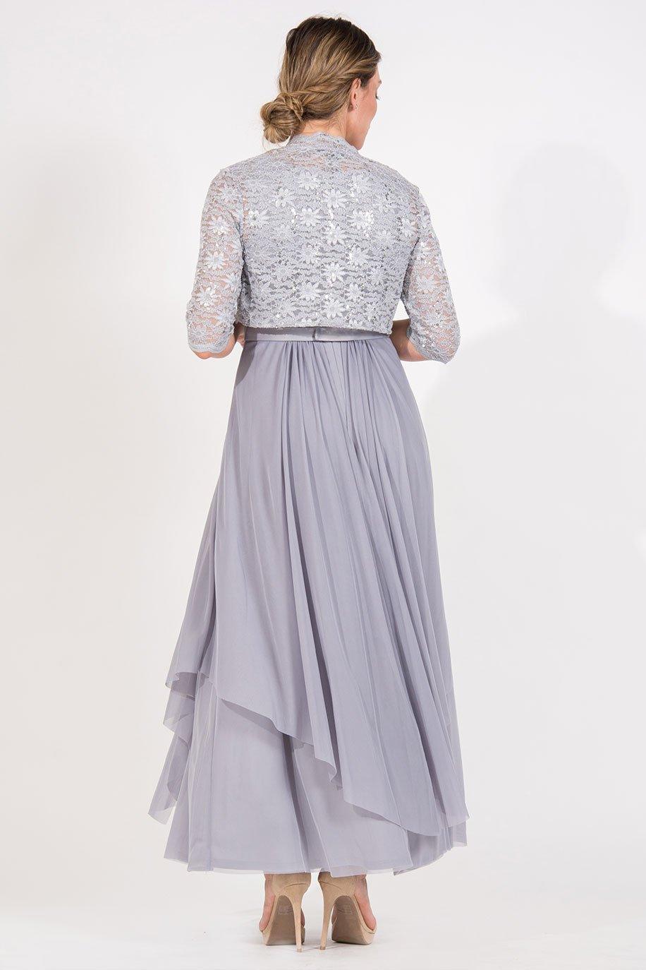 R&M Richards 7300 Long Mother Of Bride Formal Jacket Dress