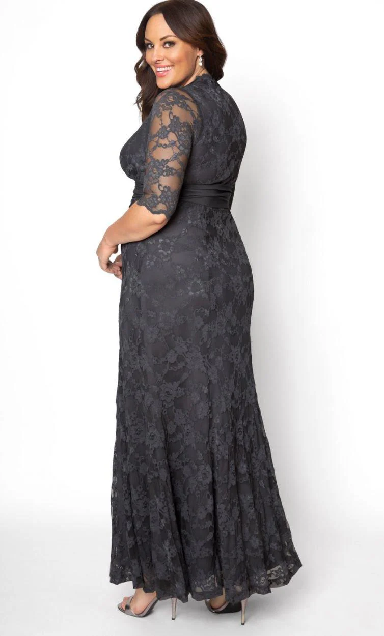 Kiyonna Screen Siren Lace Long Dress