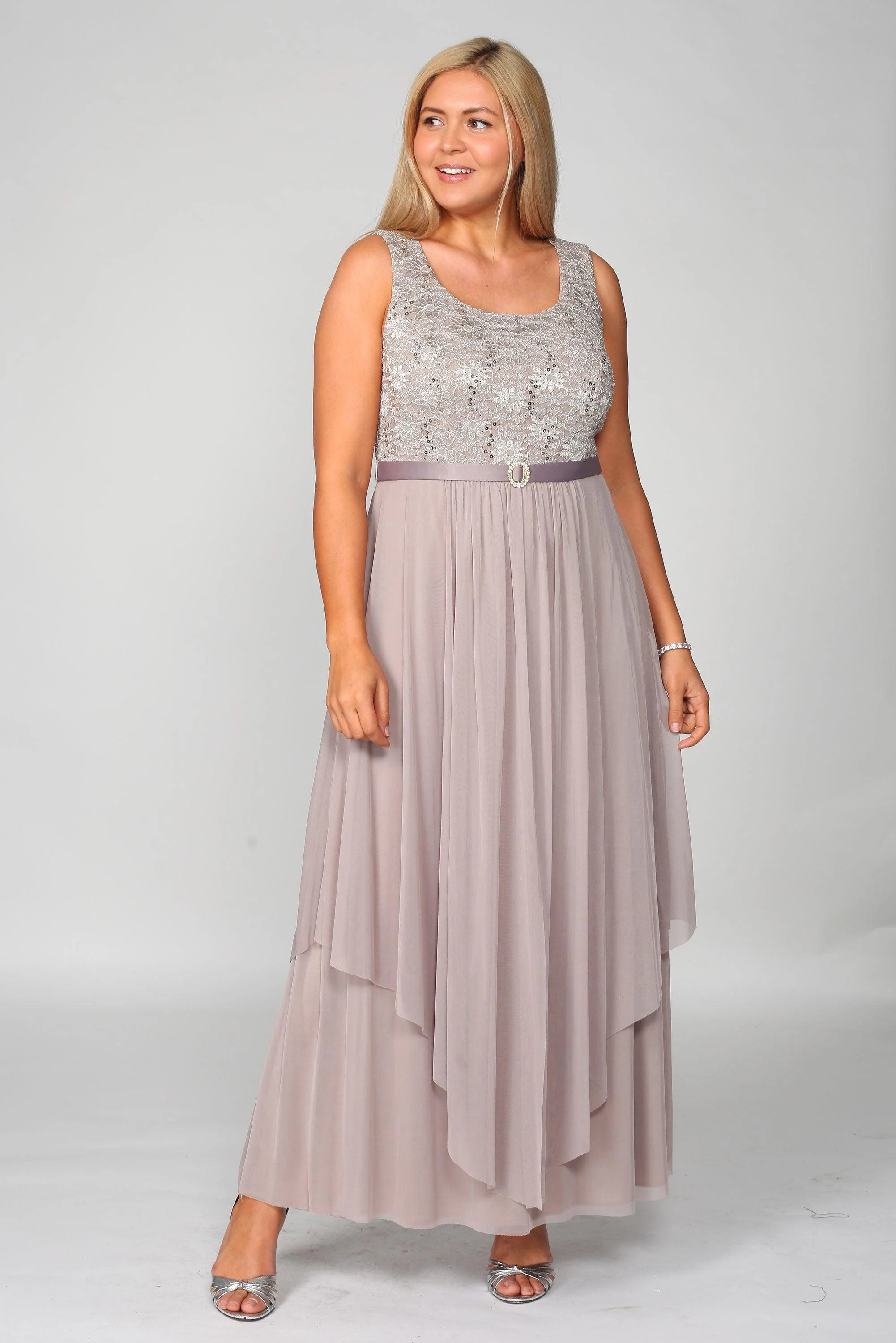 R&M Richards 7300 Long Mother Of Bride Formal Jacket Dress