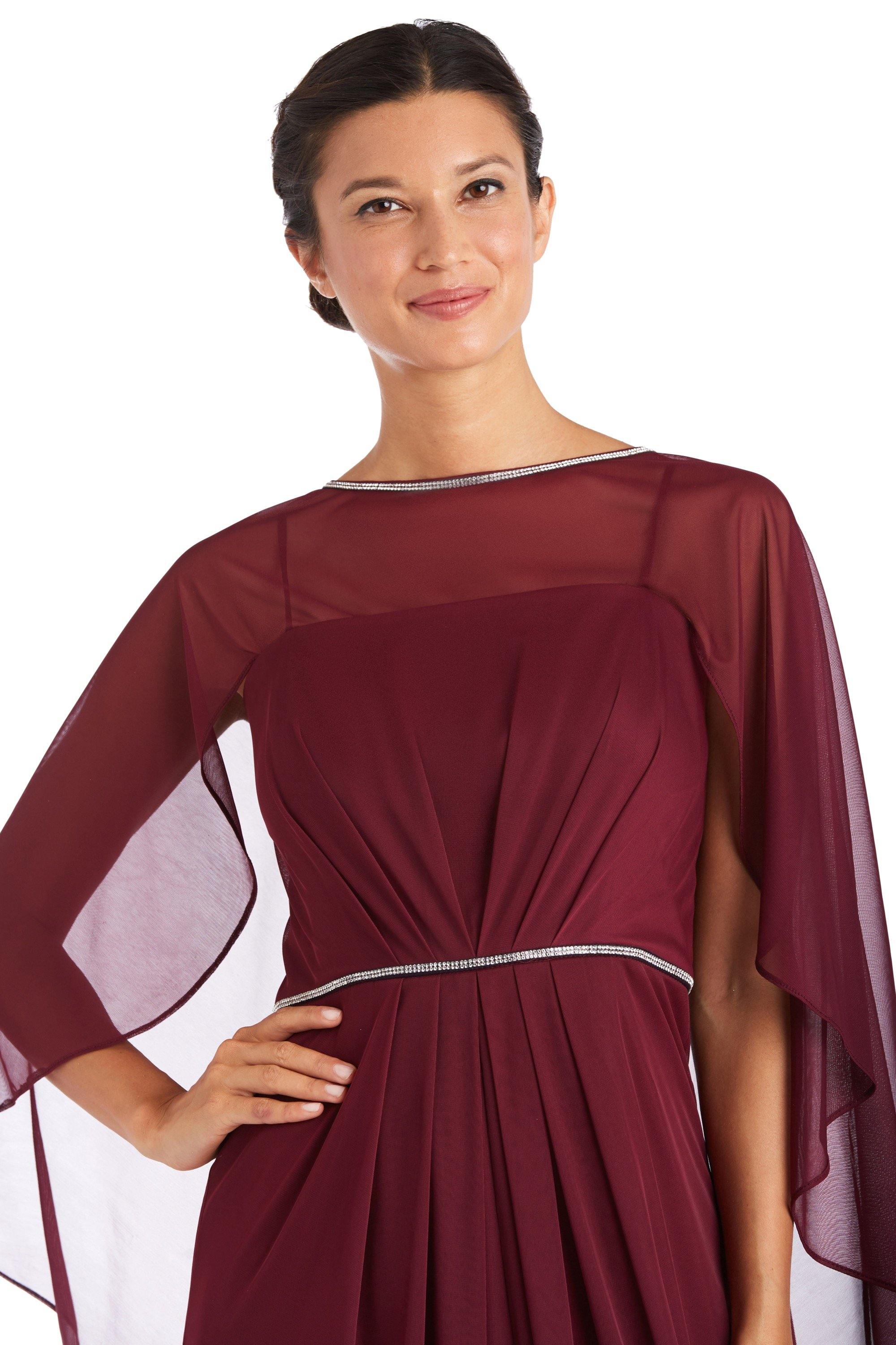 R&M Richards 2461 Long Mother Of Bride Chiffon Gown