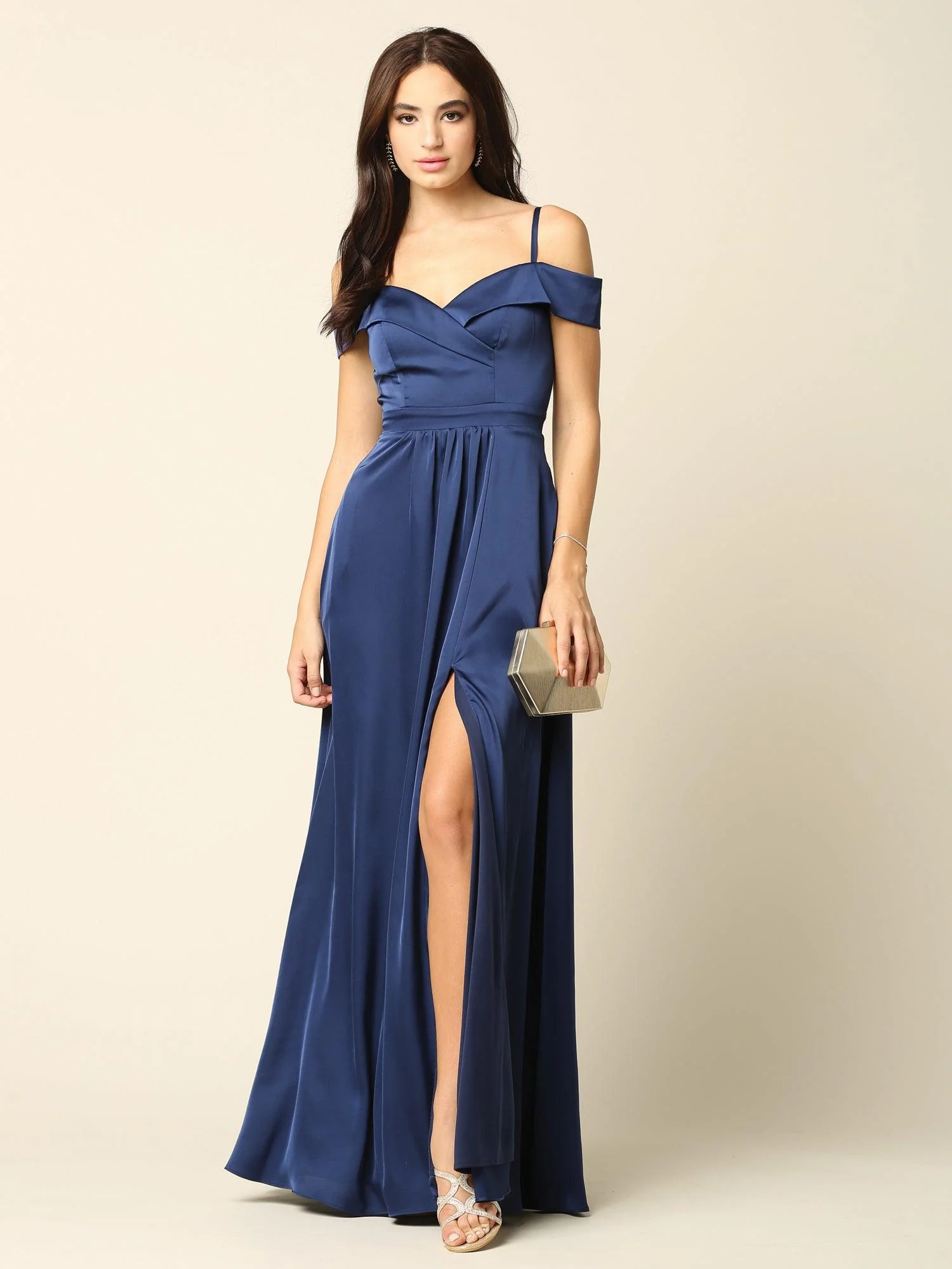 Long Formal Off Shoulder Bridesmaid Dress
