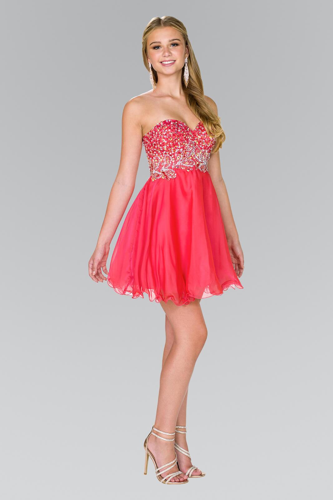 Strapless Prom Short Dress Homecoming