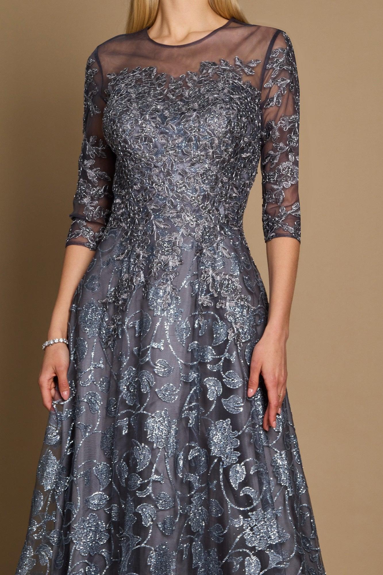 Dylan & Davids Long Formal Lace Evening Dress