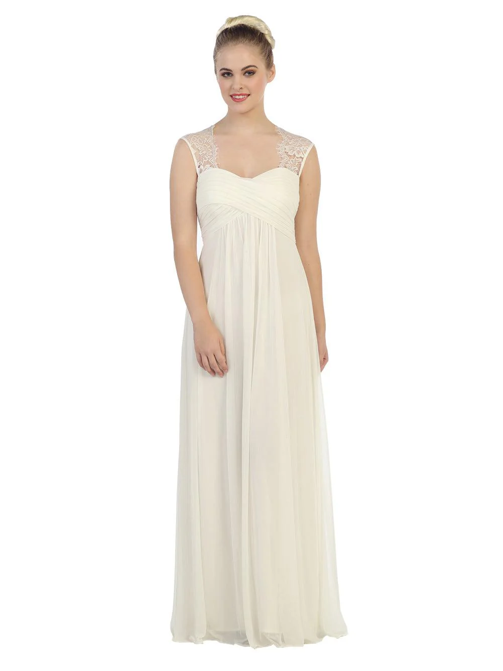 Long Formal Sleeveless Chiffon Bridesmaids Dress