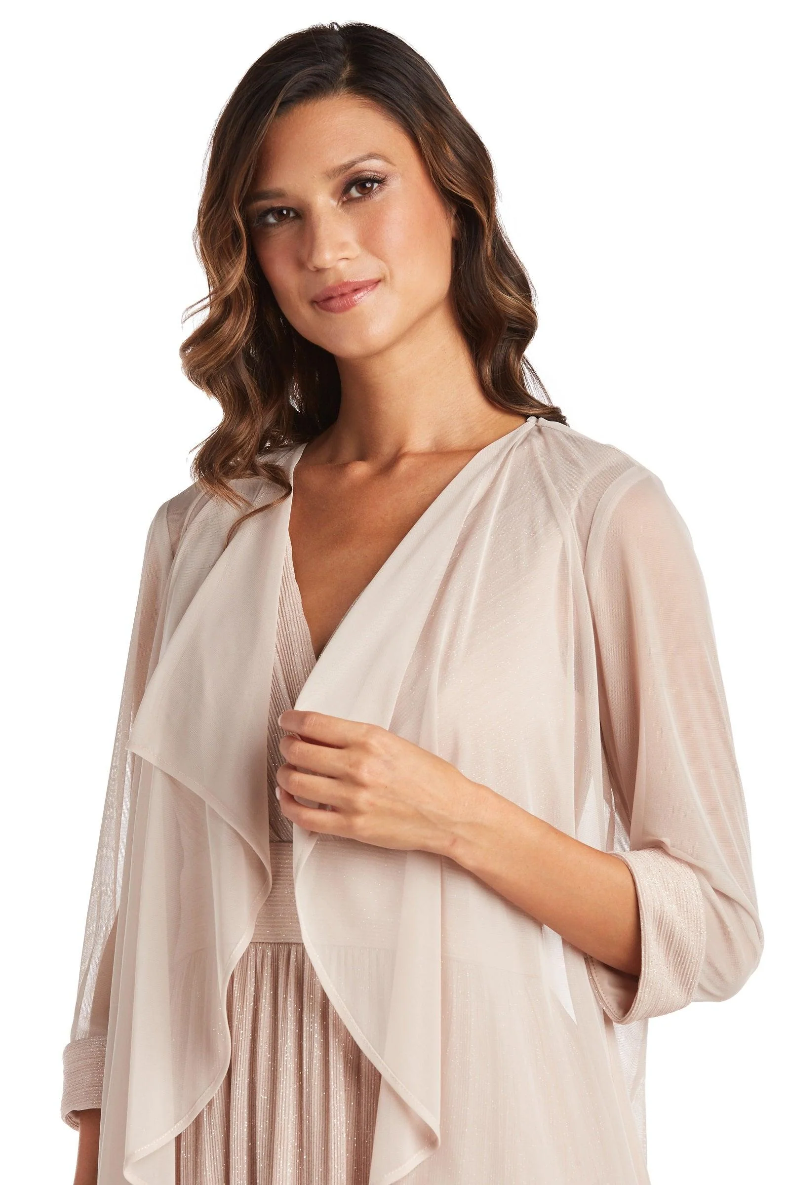 R&M Richards 2475P Long Formal Petite Jacket Dress