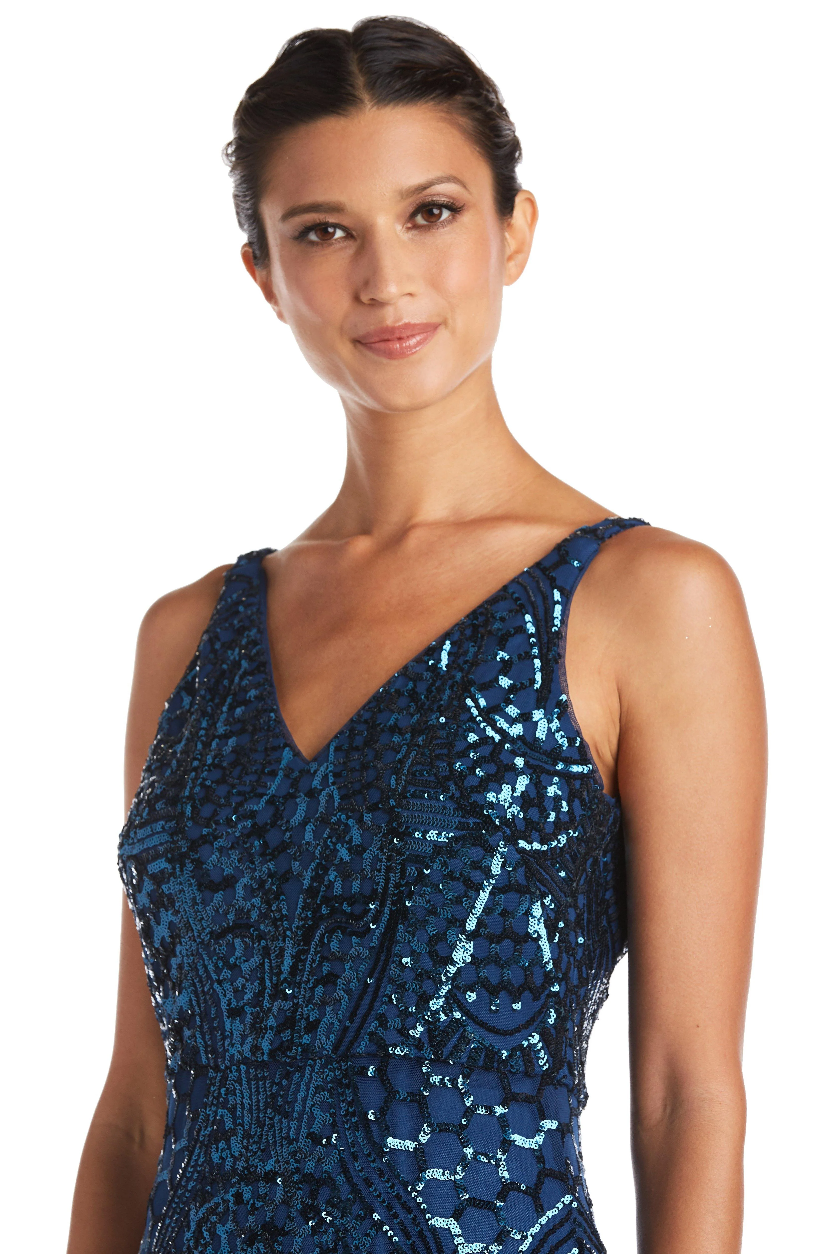 Nightway Long Formal Sequins Dress 21685