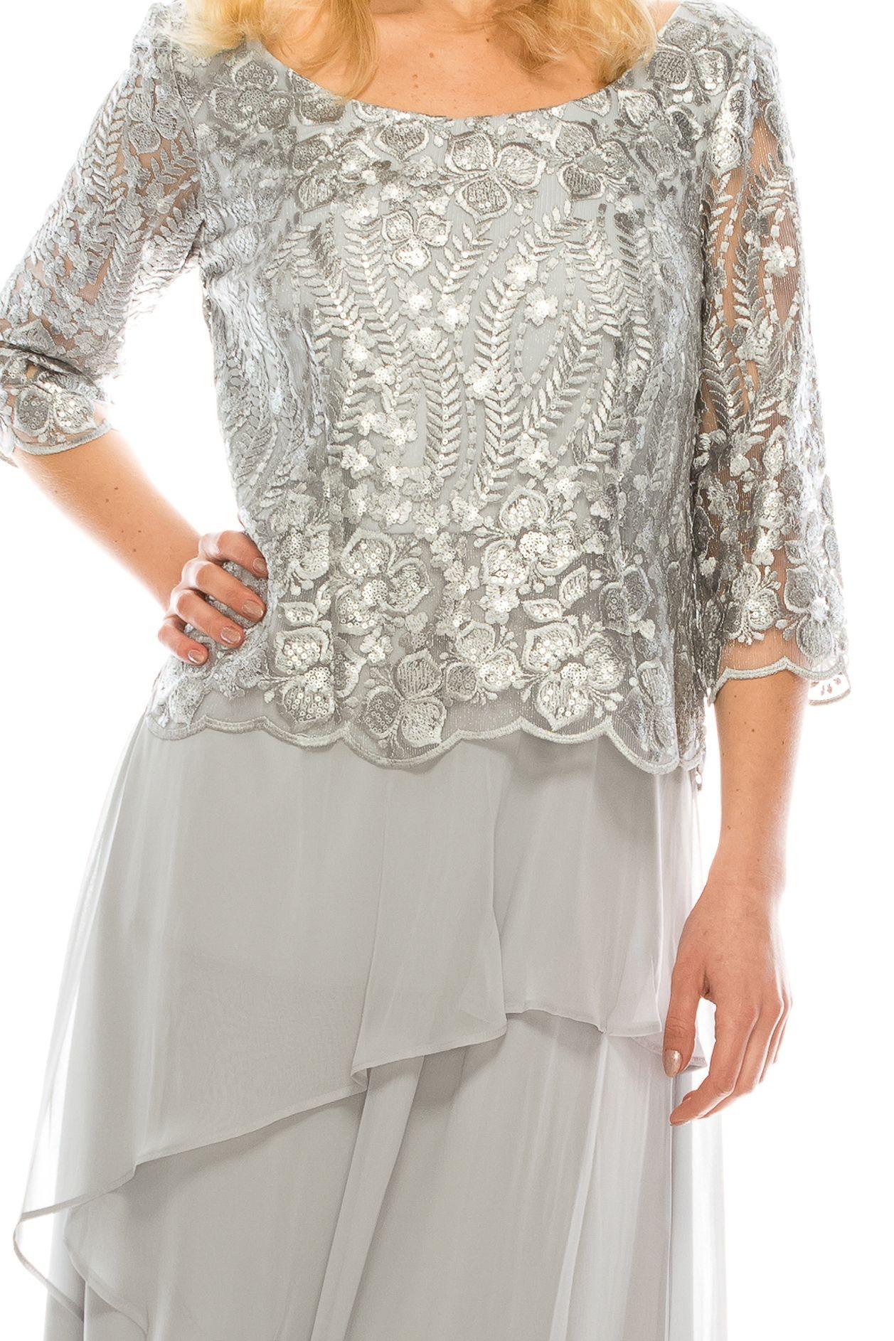 Le Bos Mother of the Bride Long Chiffon Dress 26963