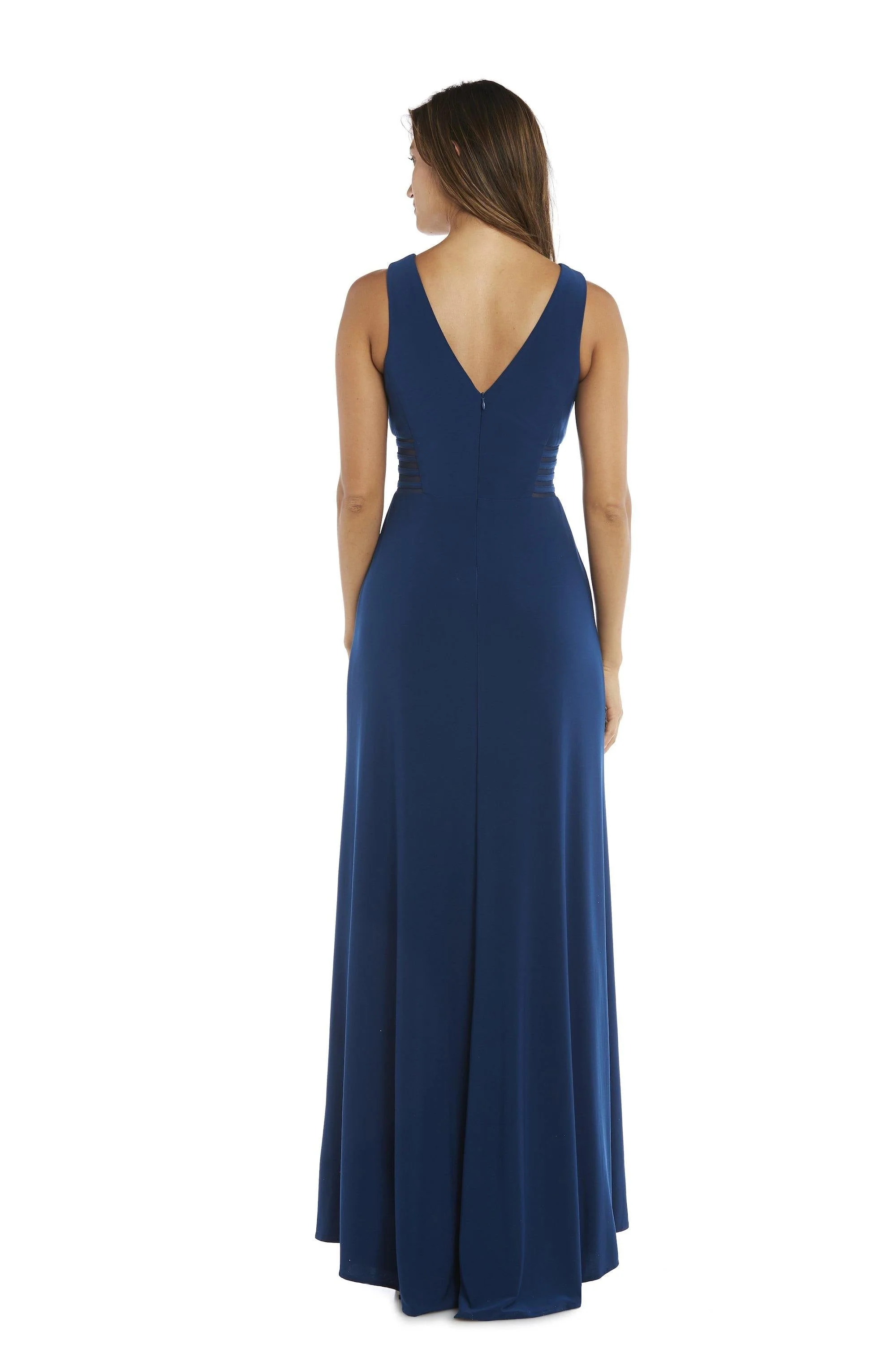 Morgan & Co 12173 Long Glitter Lace Formal Dress