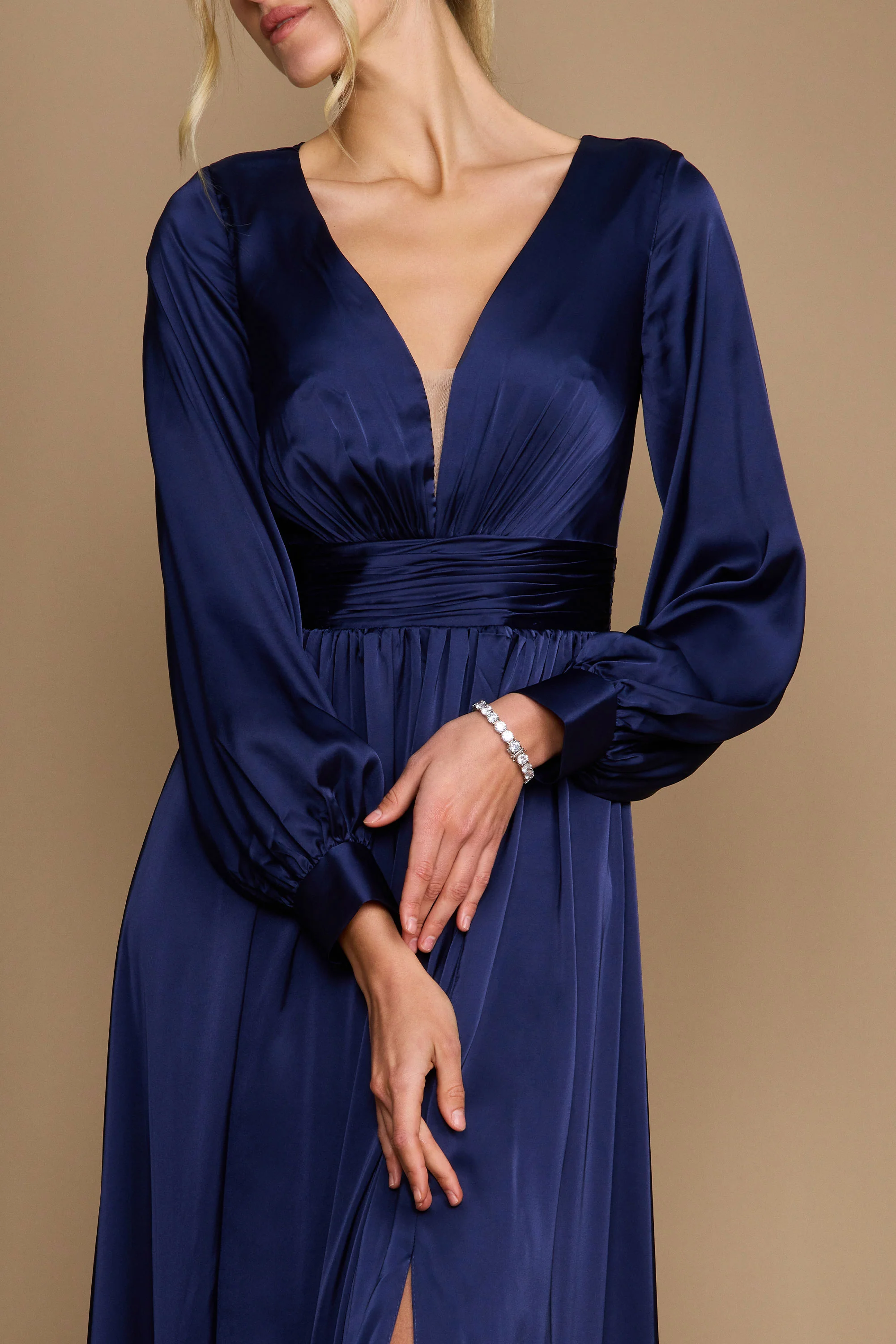 Dylan & Davids Long Sleeve Formal Evening Party Dress