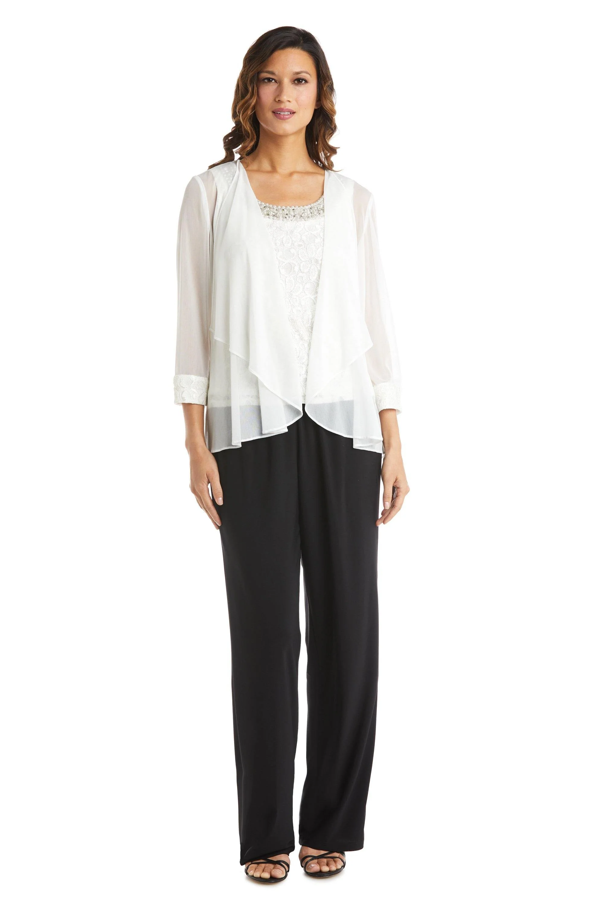 R&M Richards 5988 Two Piece Set Beaded Top