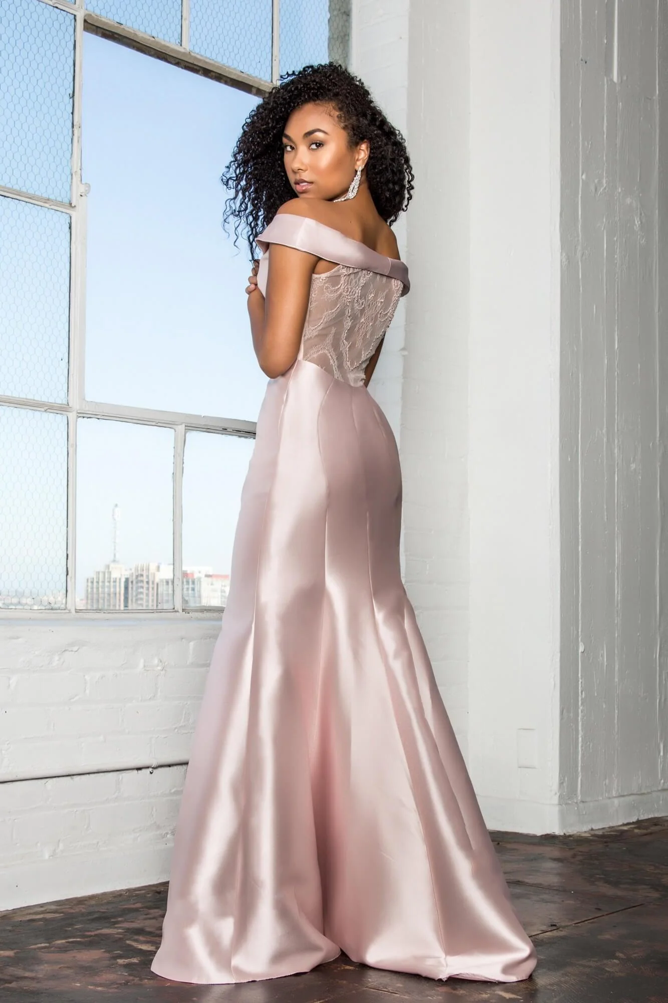 Mermaid Long Off Shoulder Prom Dress Sale