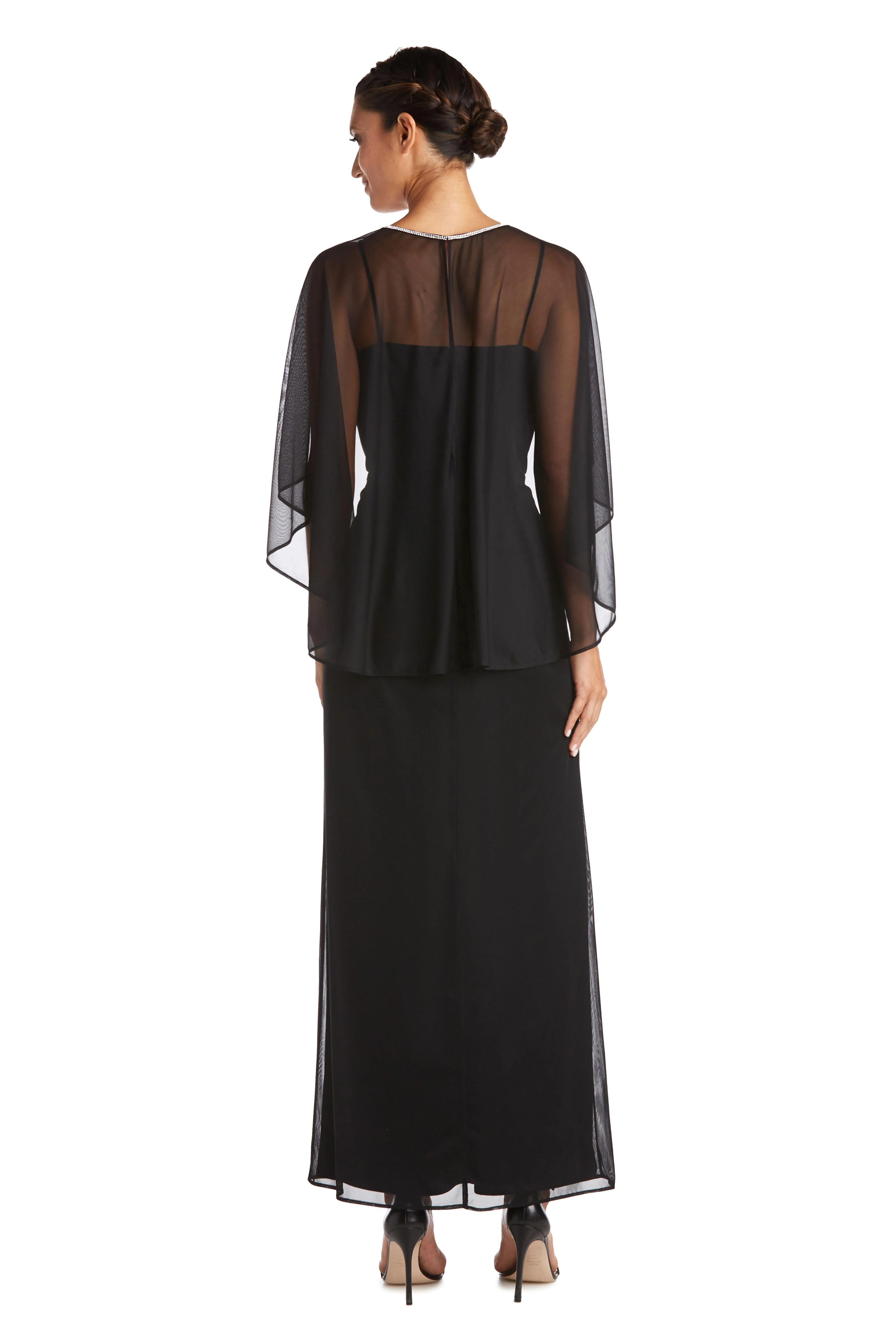 R&M Richards 2461 Long Mother Of Bride Chiffon Gown