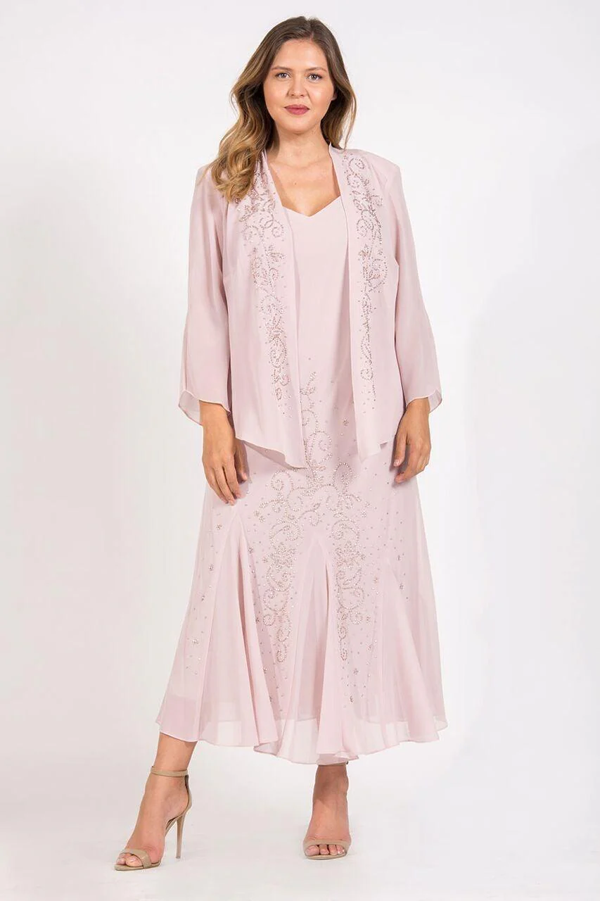 R&M Richards 058260 Long Formal Jacket Dress