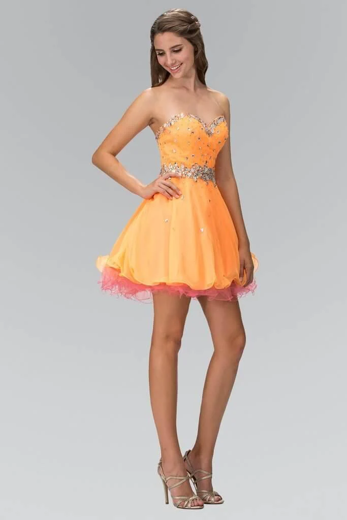 Short Strapless Prom Dress Homecoming
