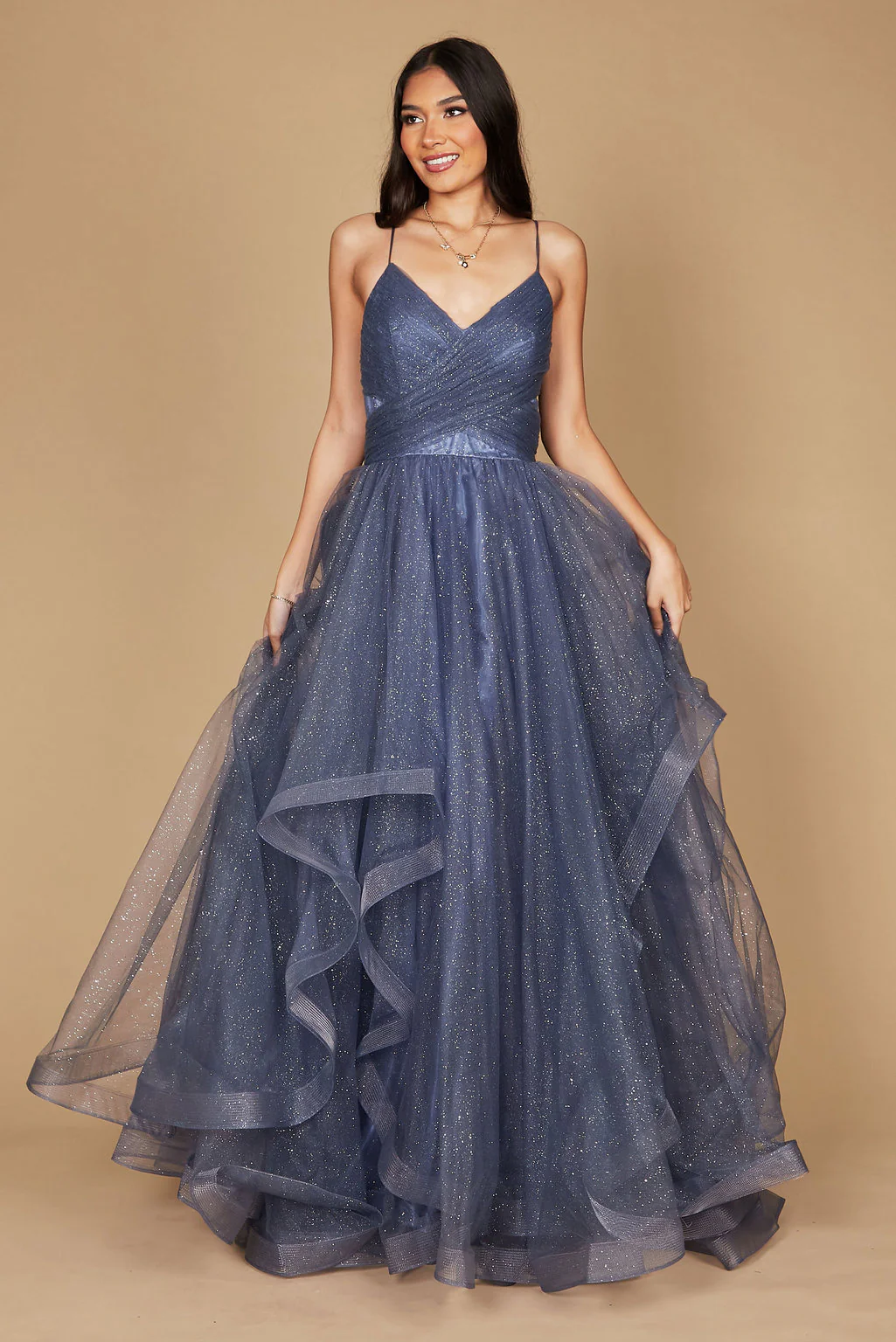 Dylan & Davids Sparkling Long Formal Ball Gown