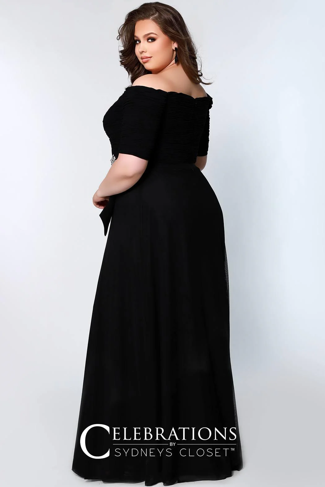 Black 24 Sydneys Closet Long Mother of the Bride Formal Gown Sale