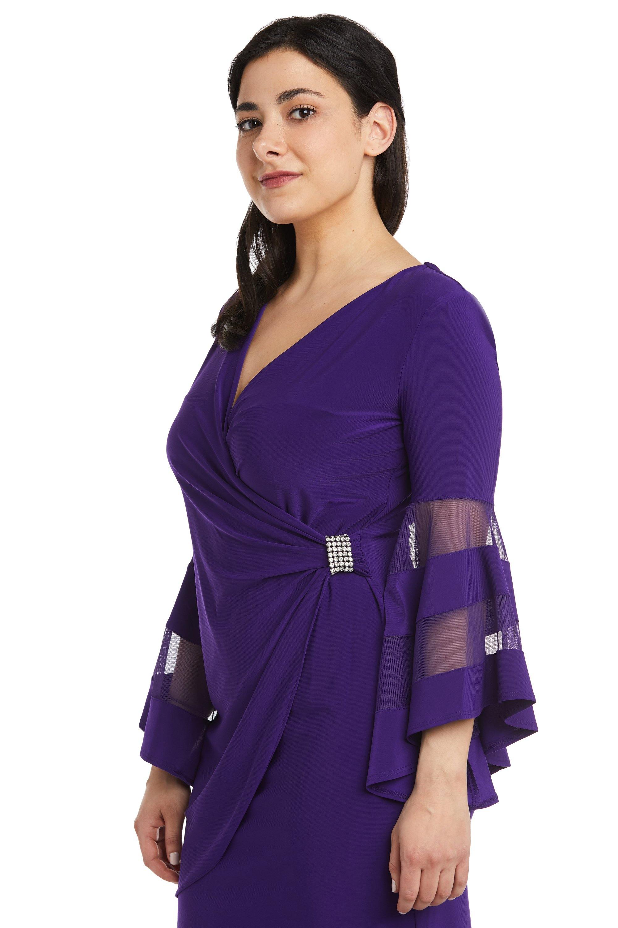 R&M Richards 3561P Short Bell Sleeve Petite Dress