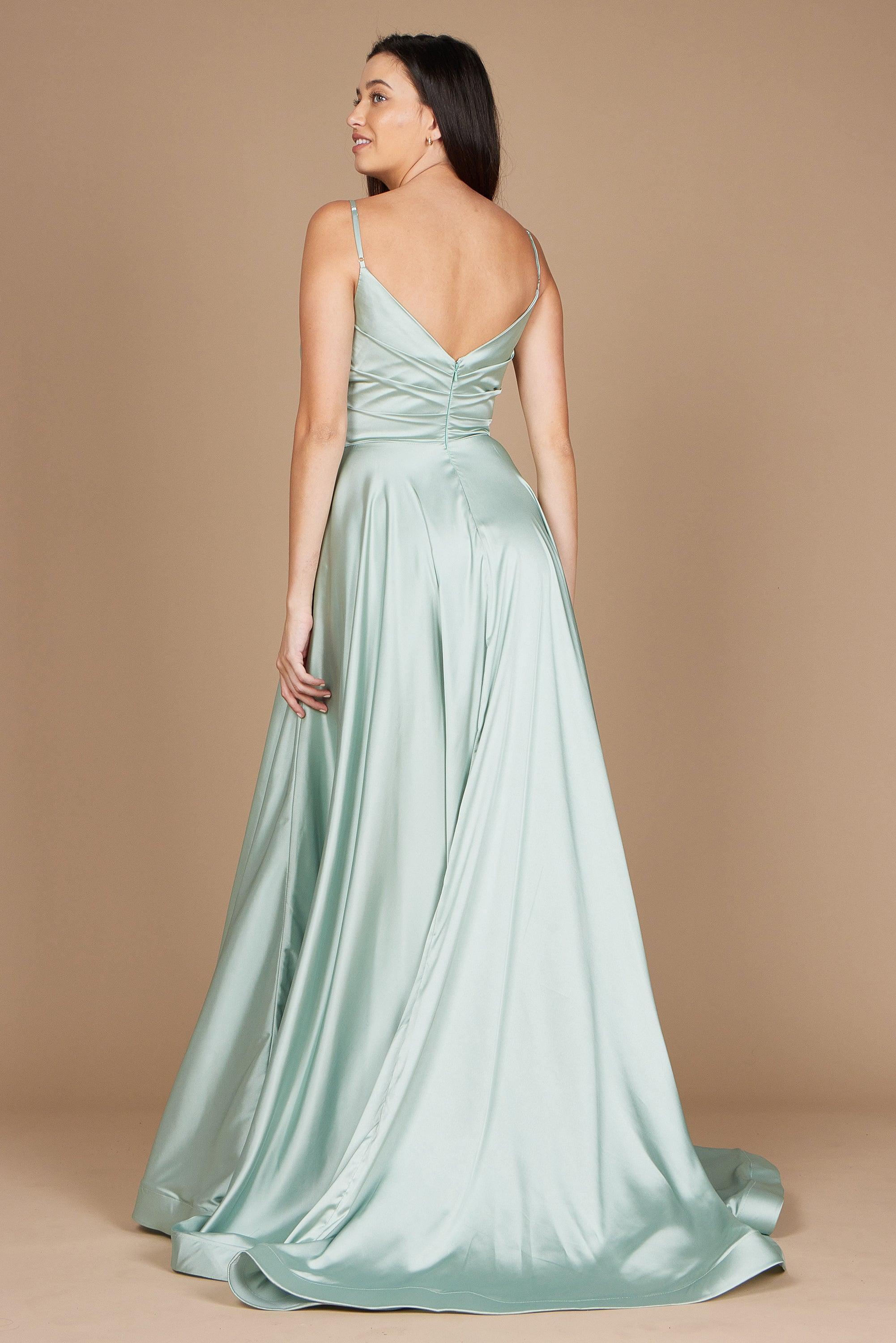 Dylan & Davids Long Spaghetti Strap Prom Formal Gown