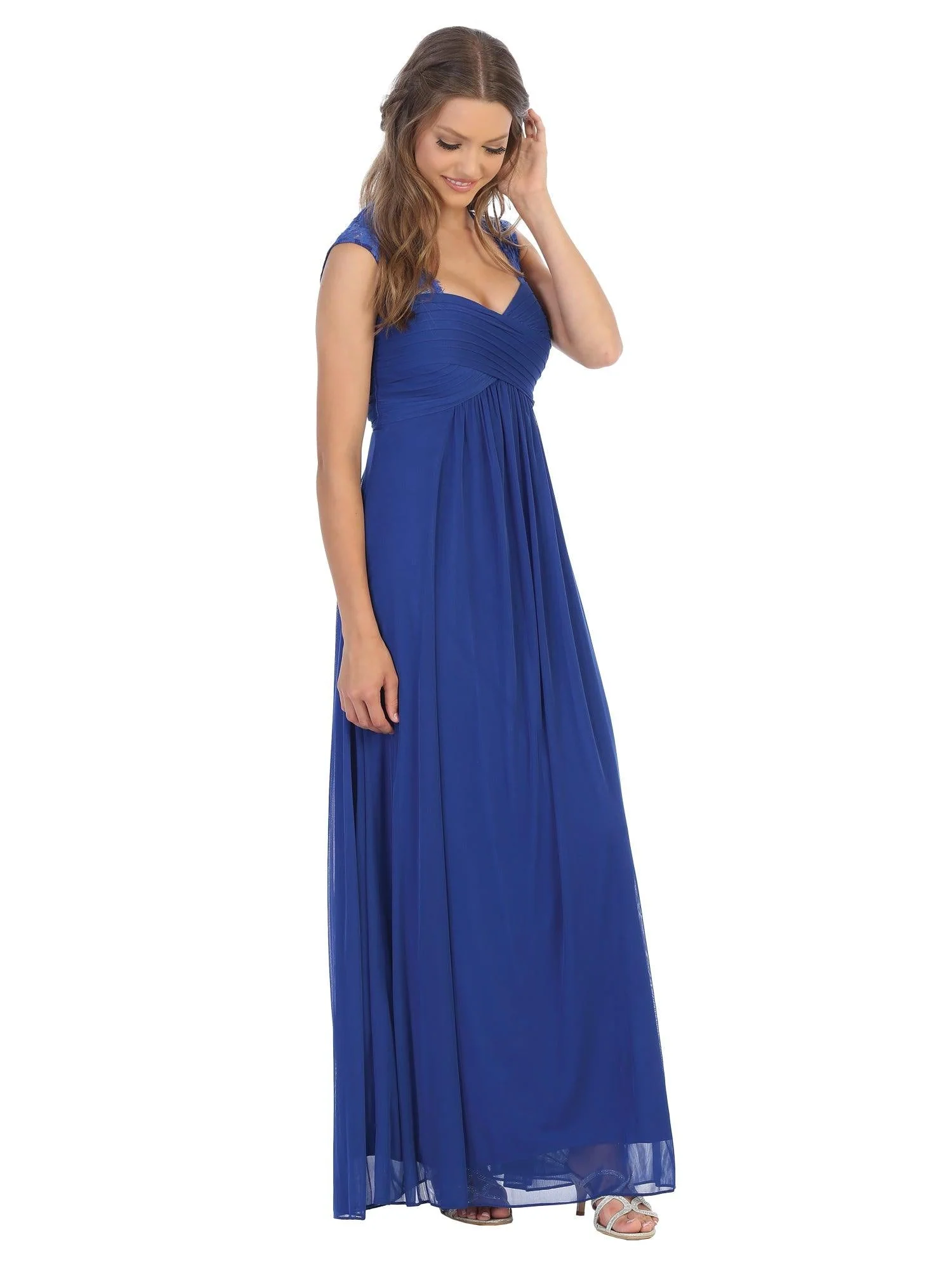 Long Formal Sleeveless Chiffon Bridesmaids Dress