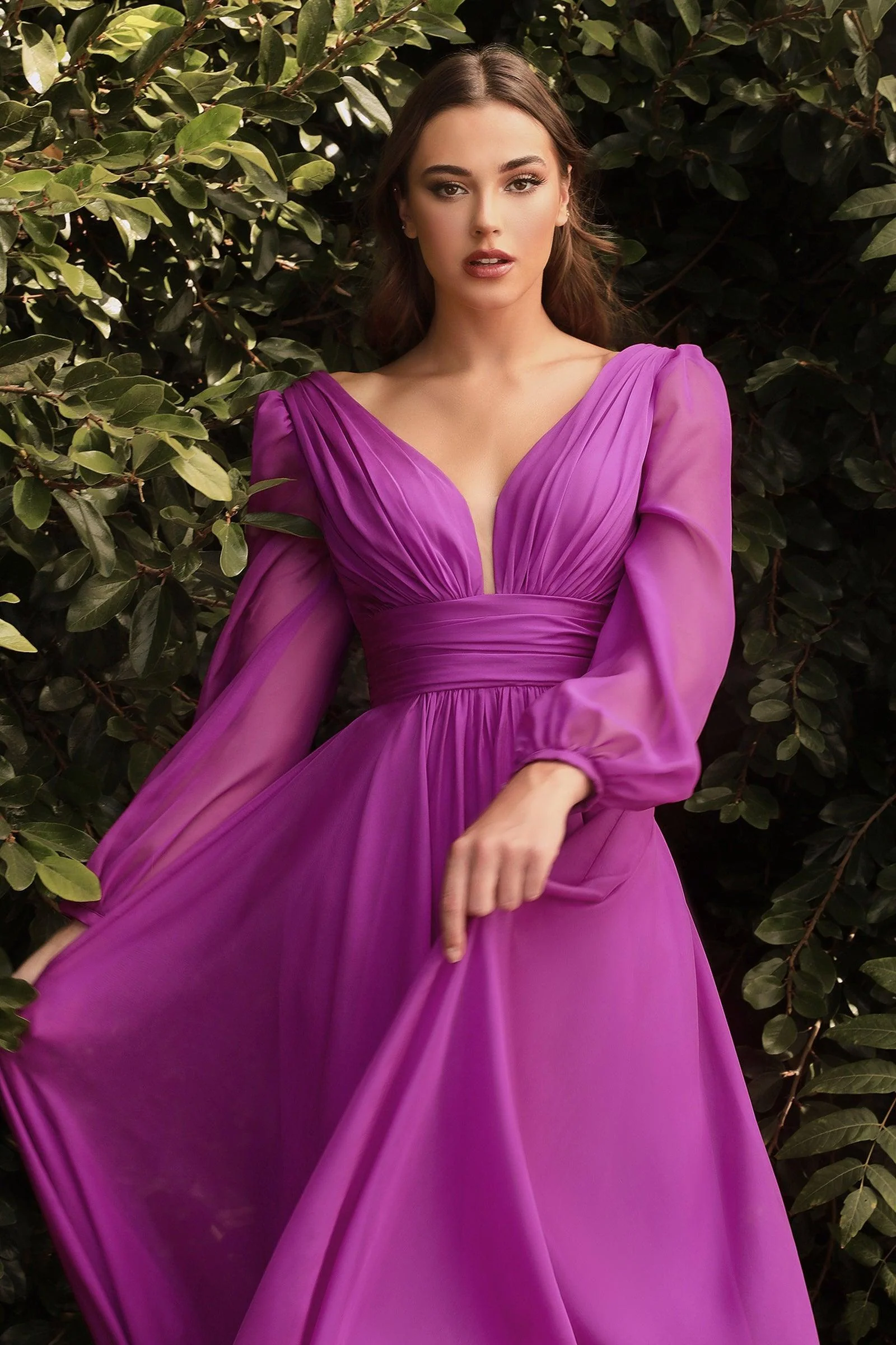 Cinderella Divine CD0192 Long Sleeve Evening Formal Dress