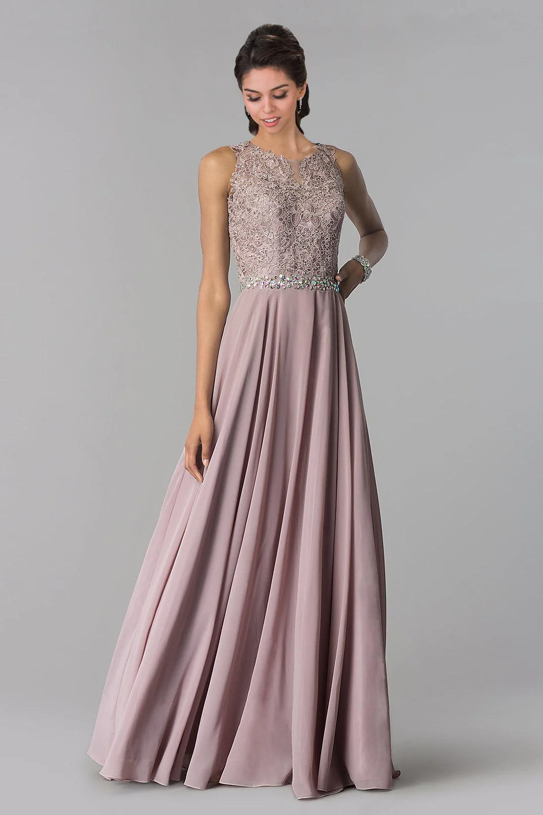 Long Bridesmaid Prom Dress Formal