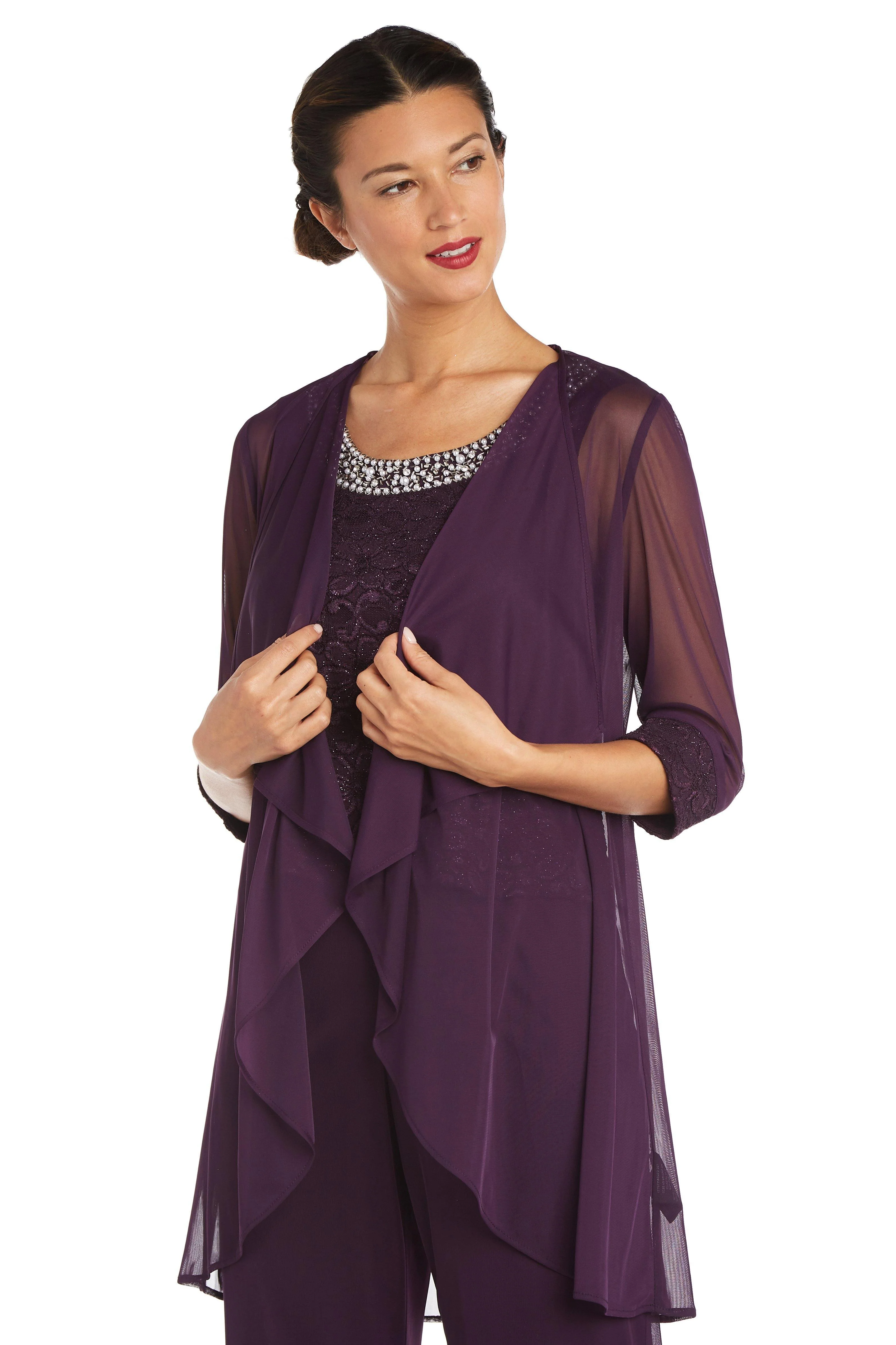 R&M Richards 5008P Petite Lace Pant Suit Sale