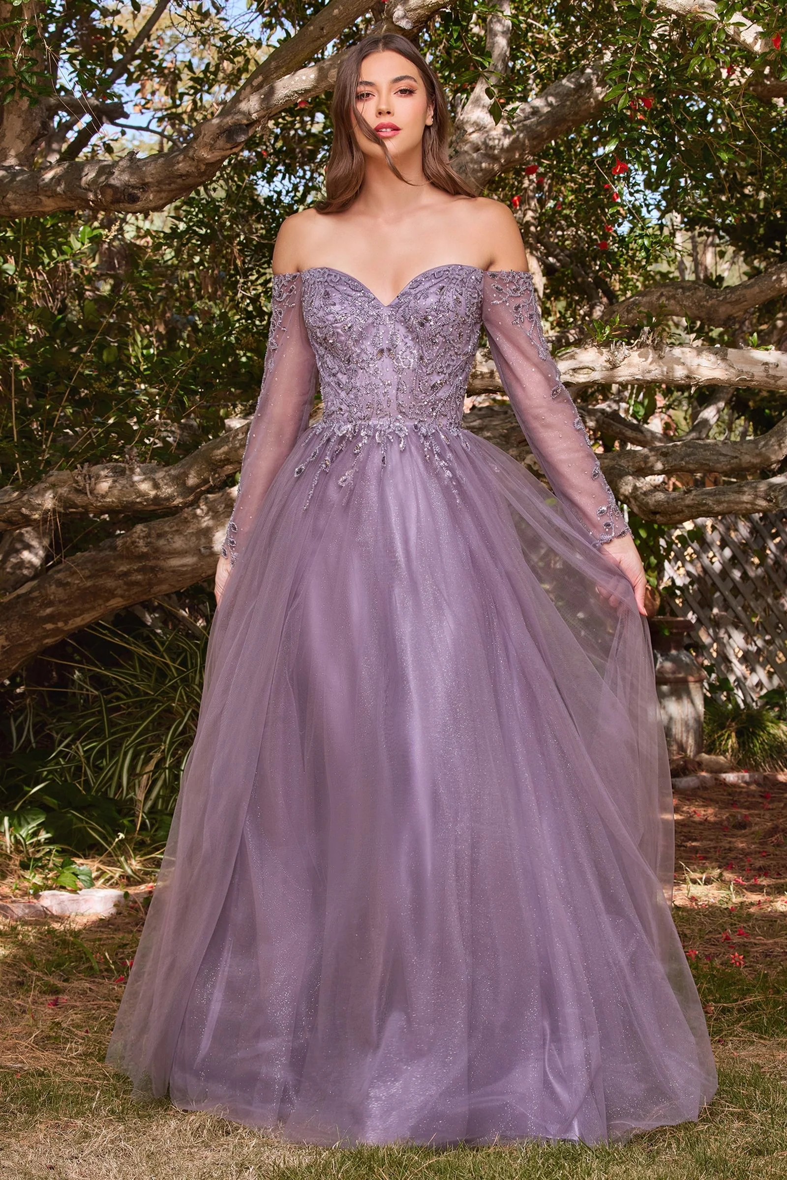 Cinderella Divine CD0172 Off Shoulder Formal Dress